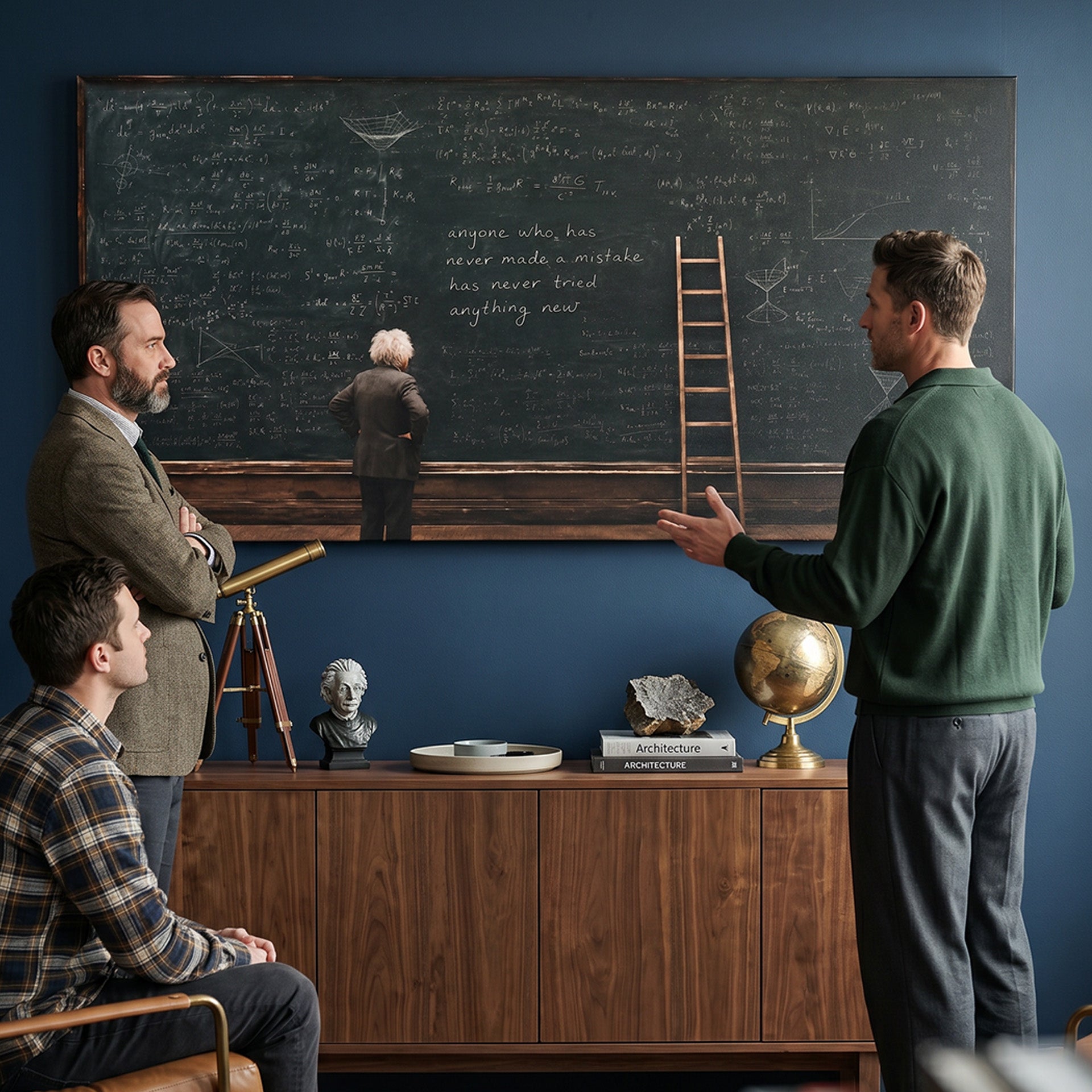 Einstein Chalkboard