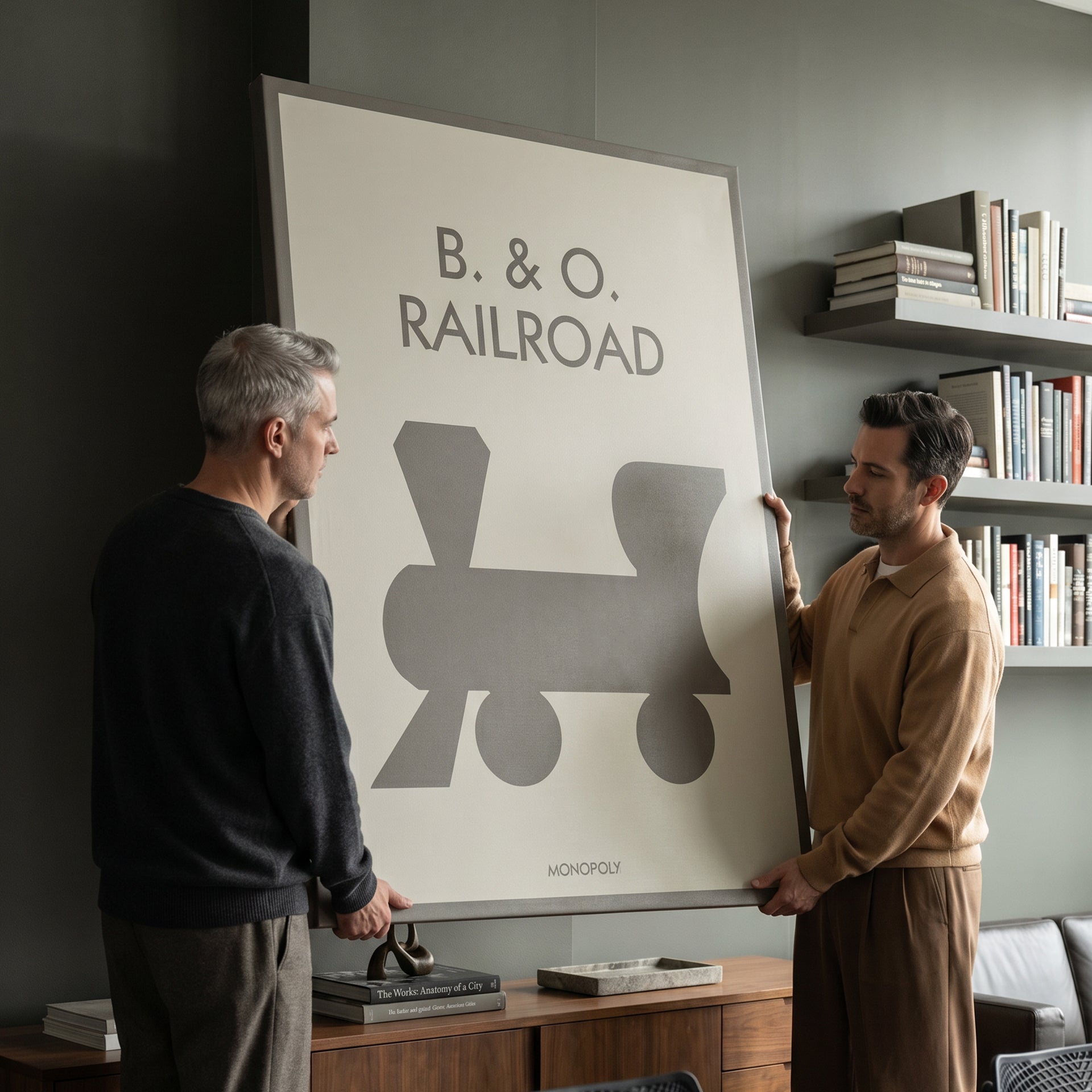 Monopoly - B&O Railroad - Pastel