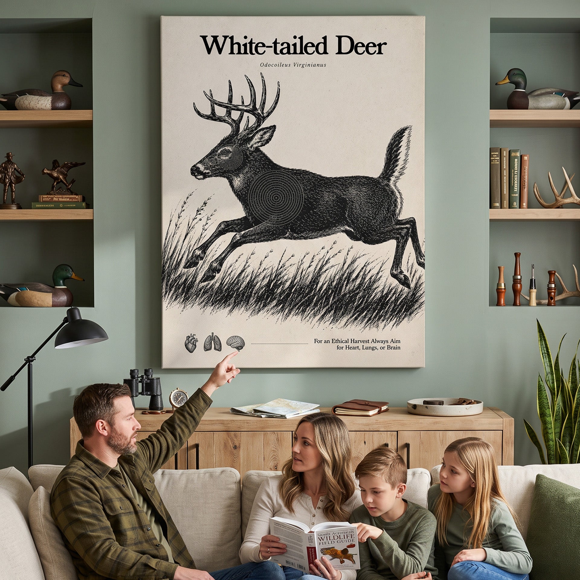 White Tailed Deer Target Sheet - Run