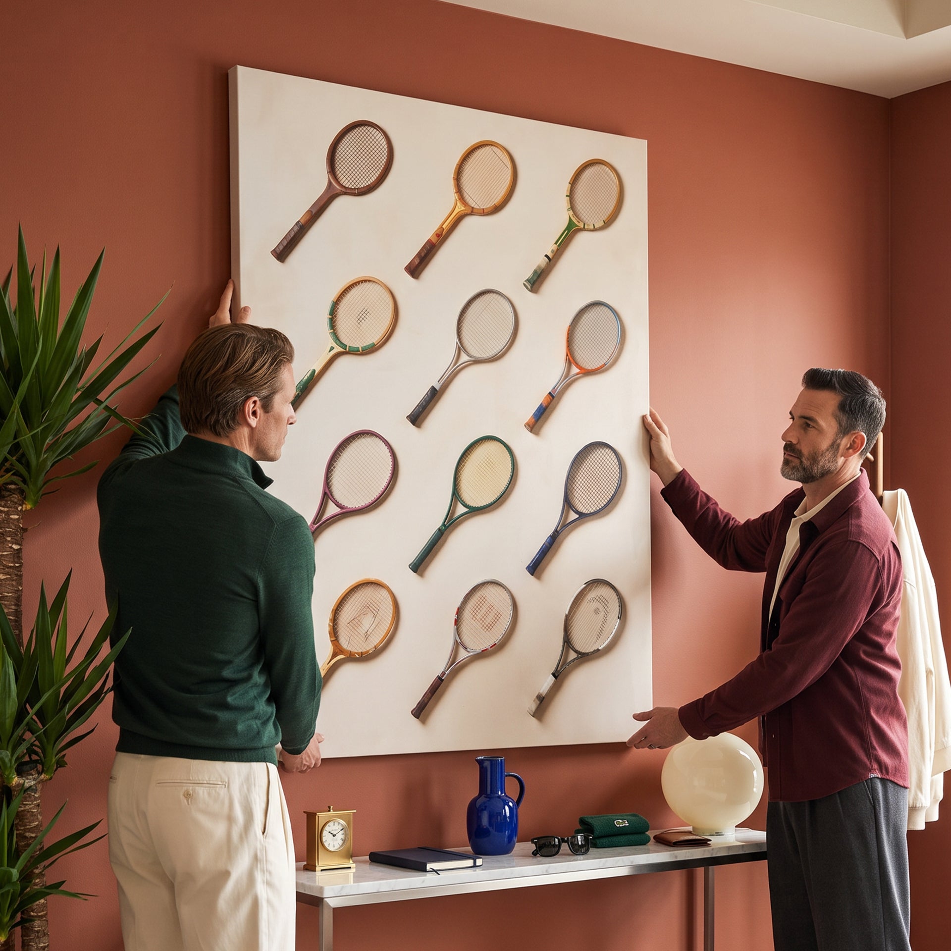 Tennis Racket Wall