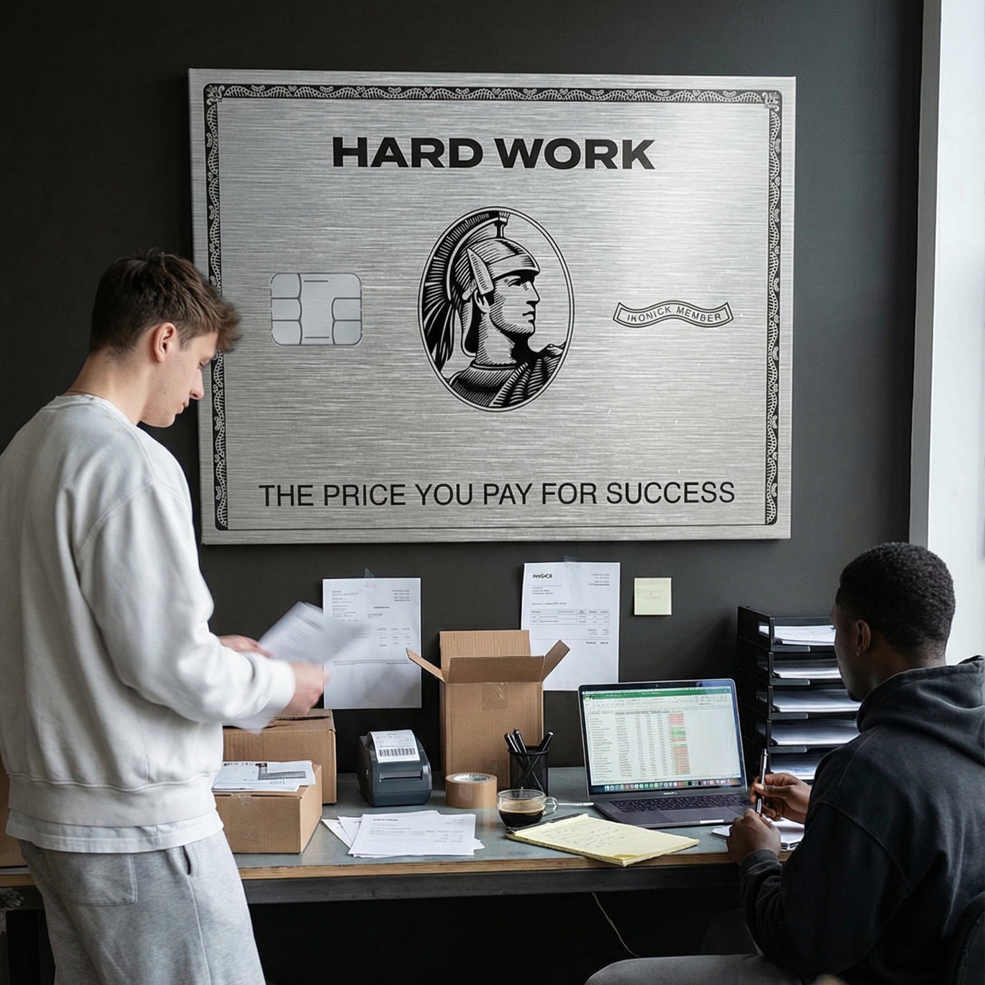Hard Work Card