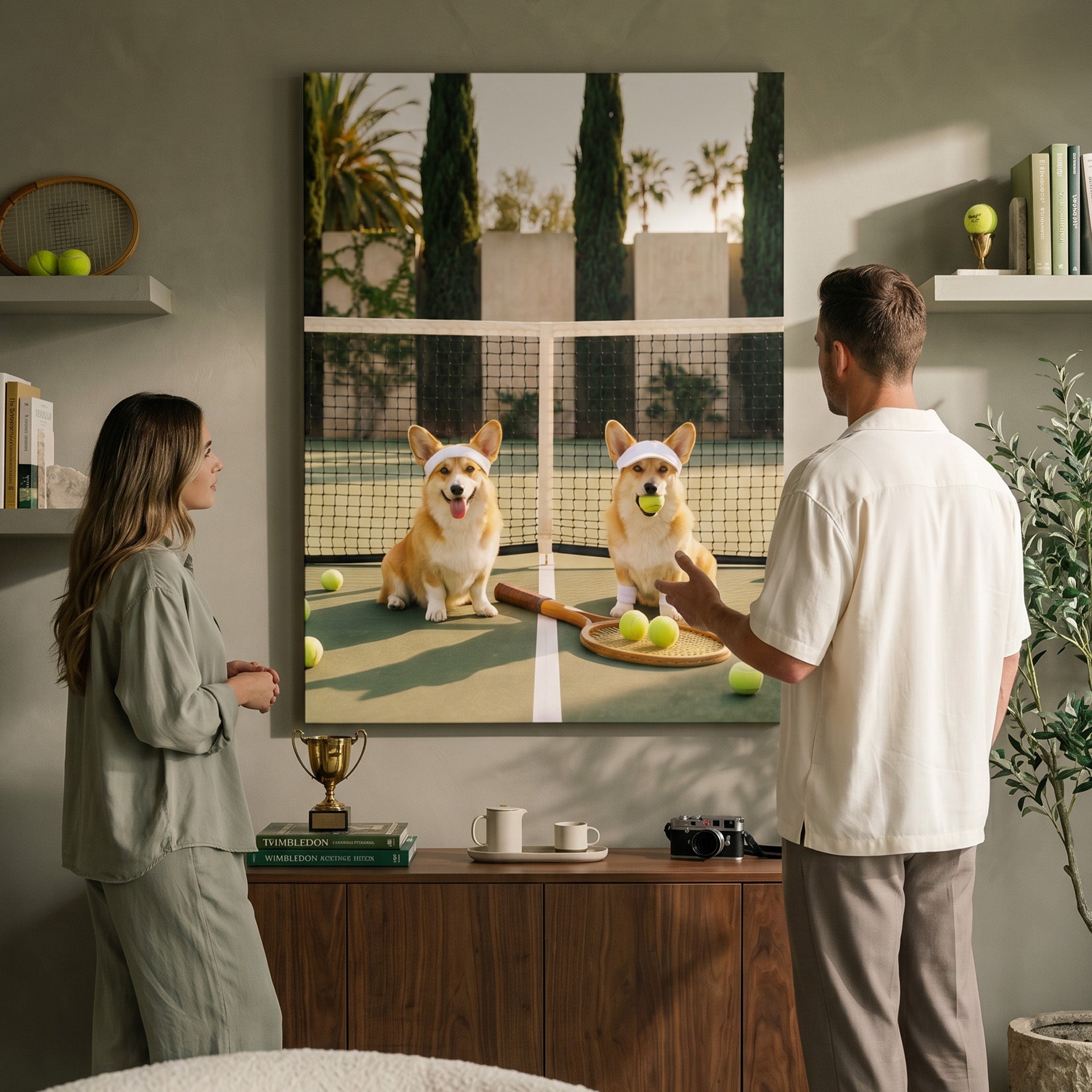 Corgi Tennis