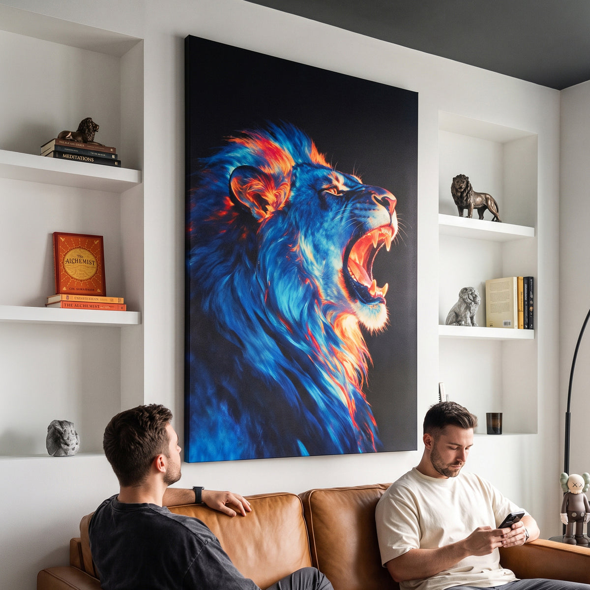 Lion Roar Blue Light