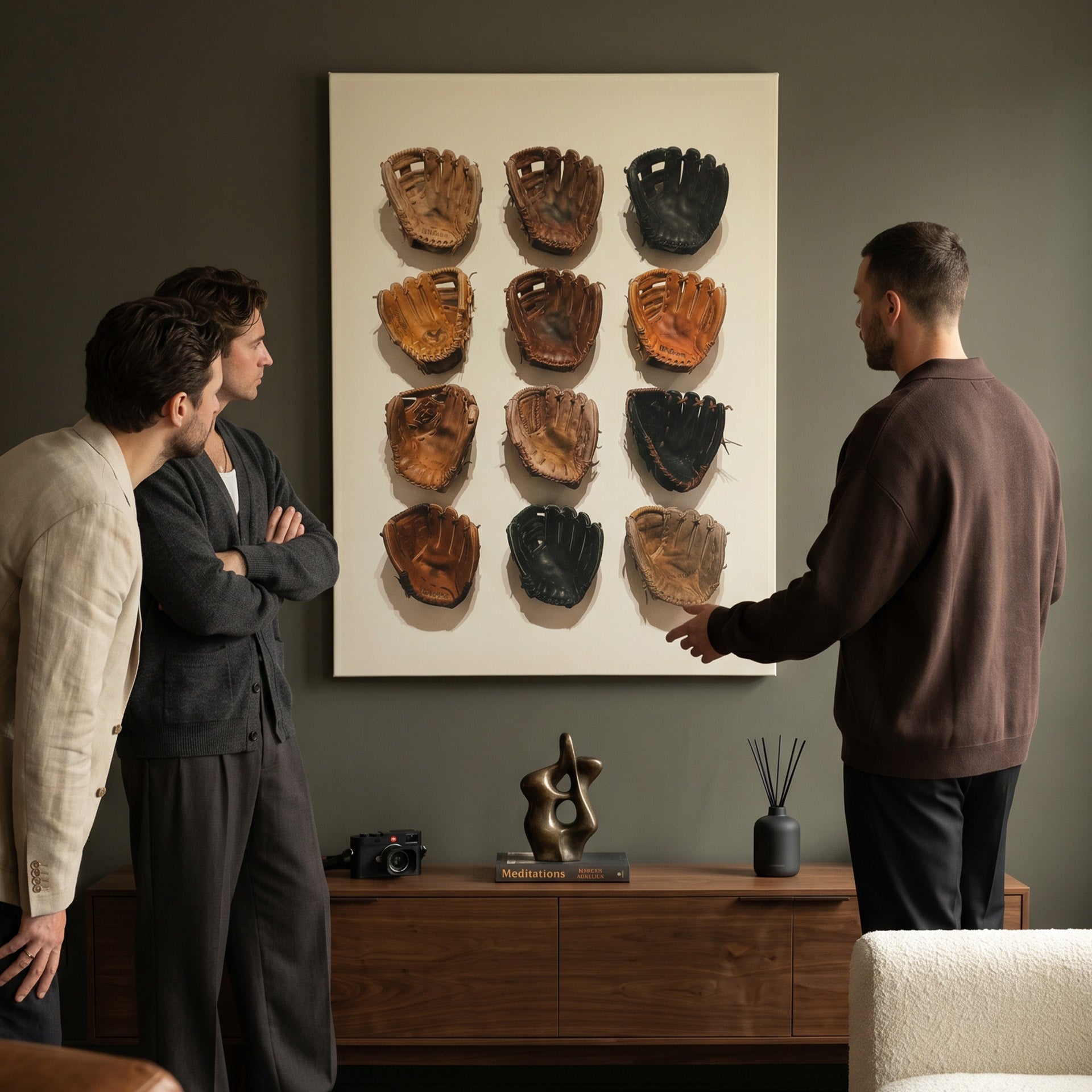 Baseball Glove Wall
