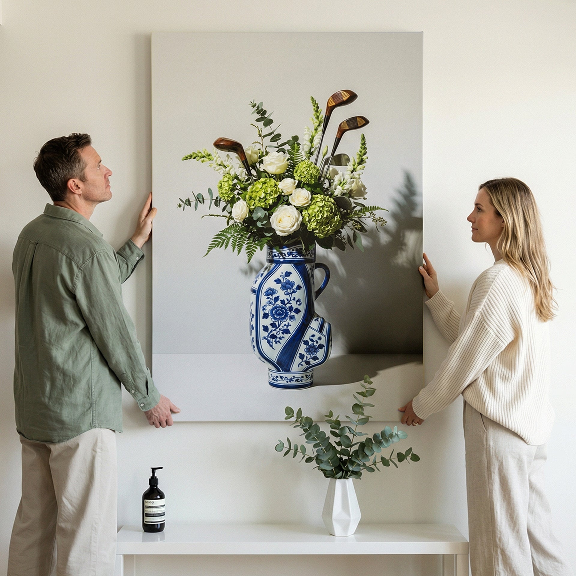 Flower in a Vase カッティングダイ　#91 Golf Vase - Official IKONICK Canvas Art