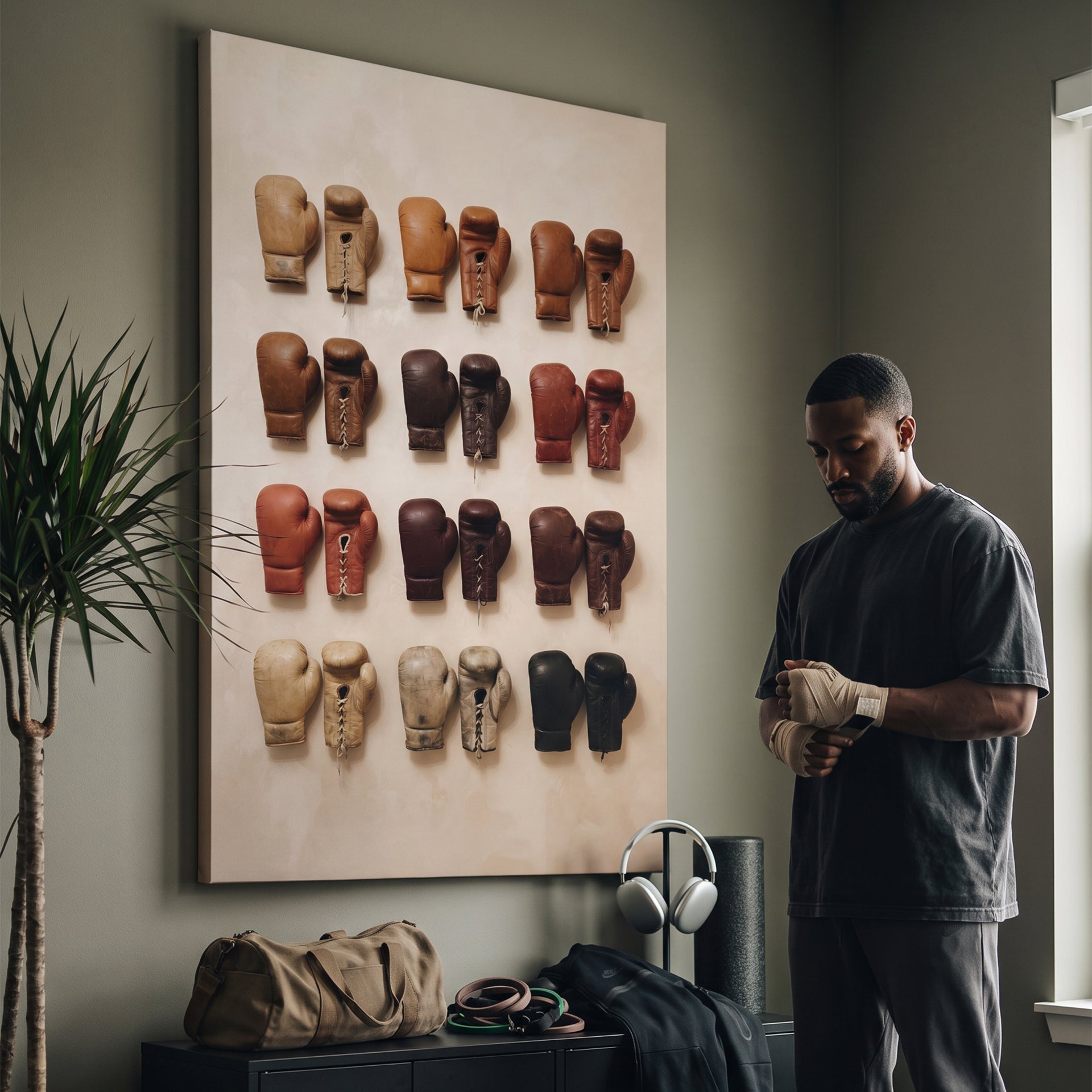 Boxing Gloves Wall