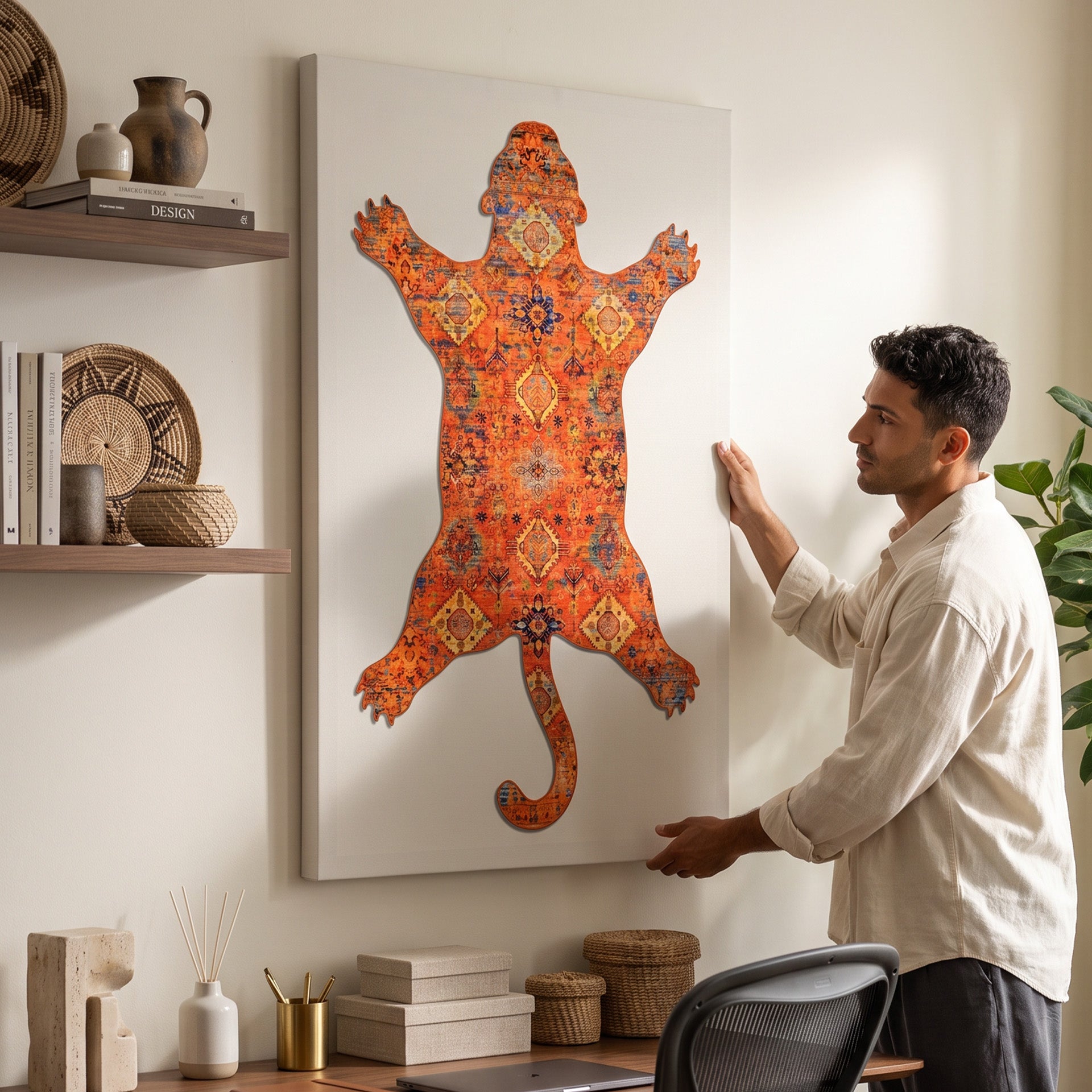 Tiger Rug Orange