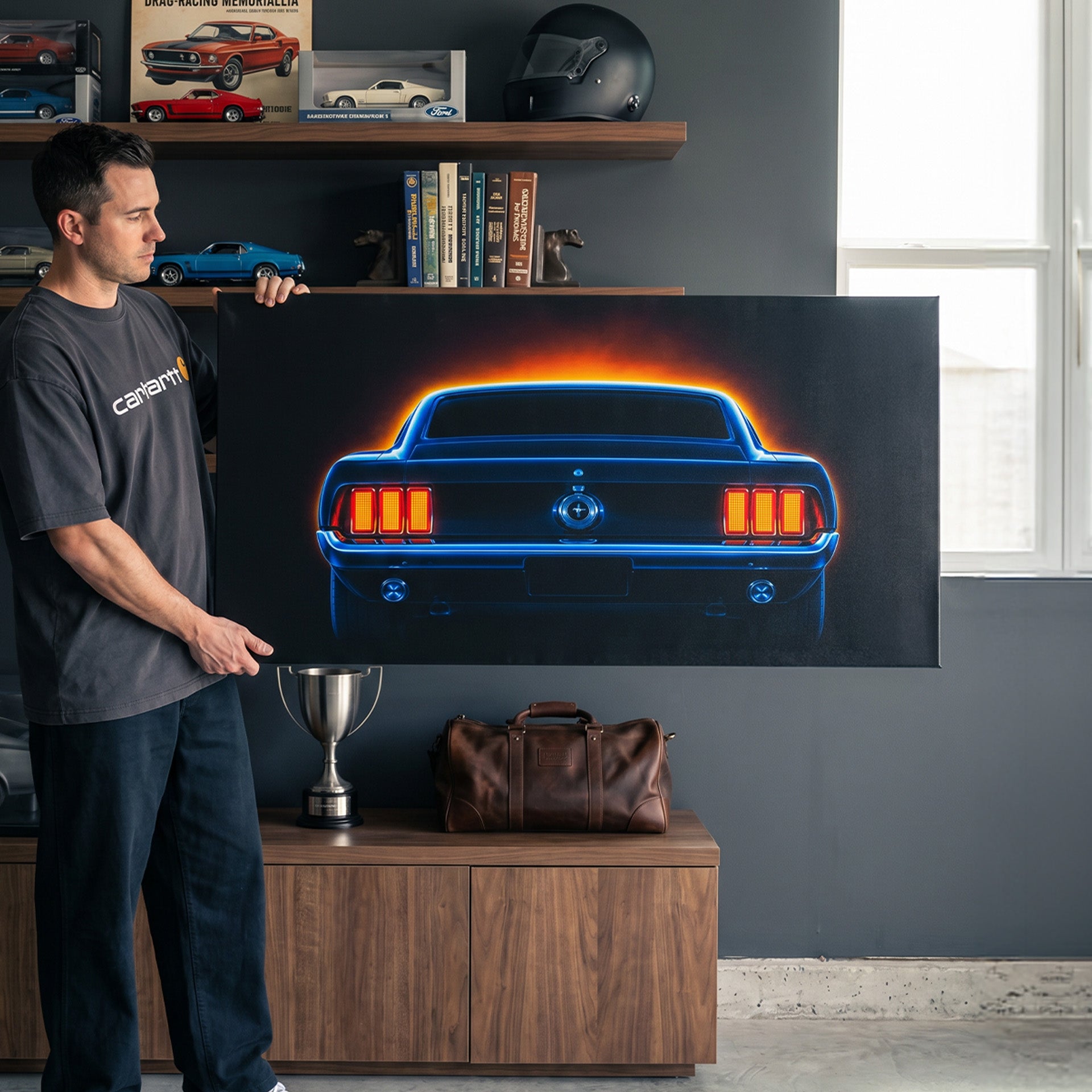 Neon Mustang