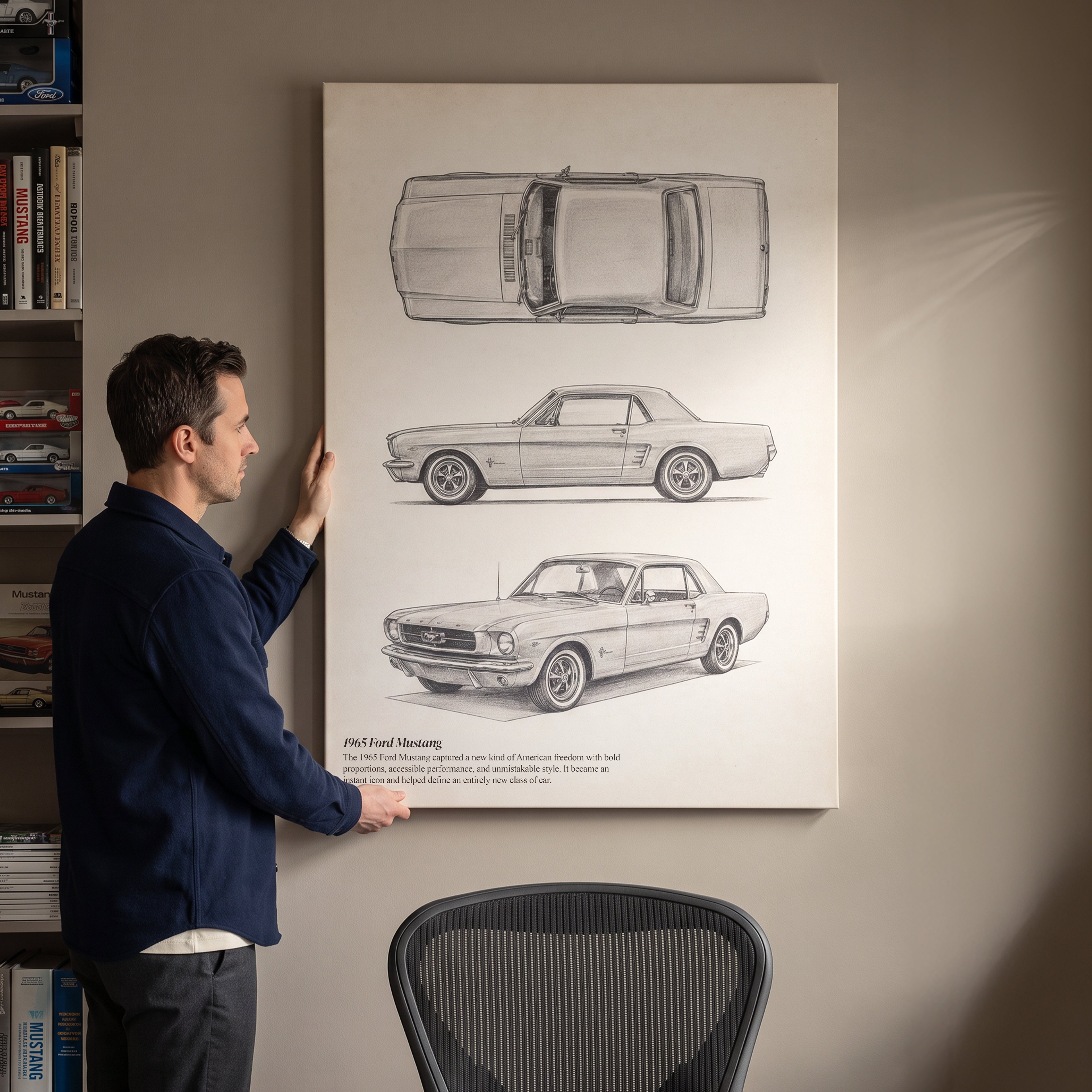 65 Mustang Sketch