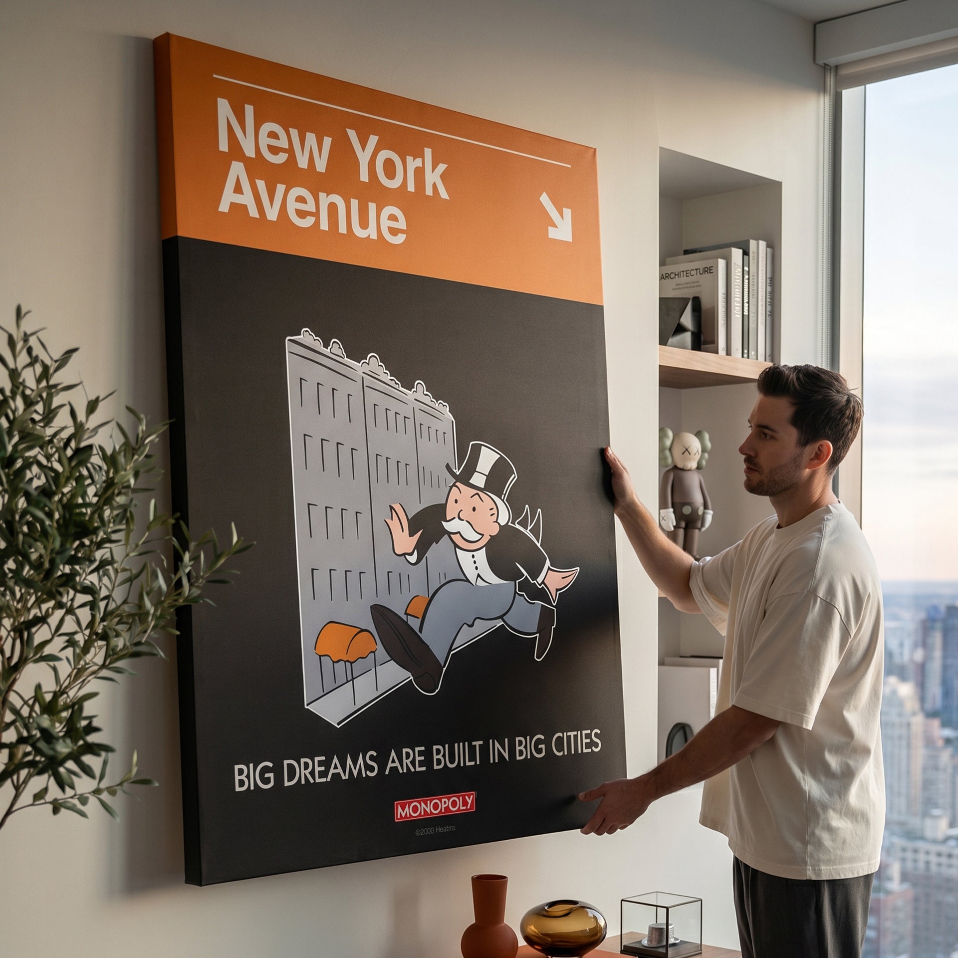 Monopoly - New York Ave Sign