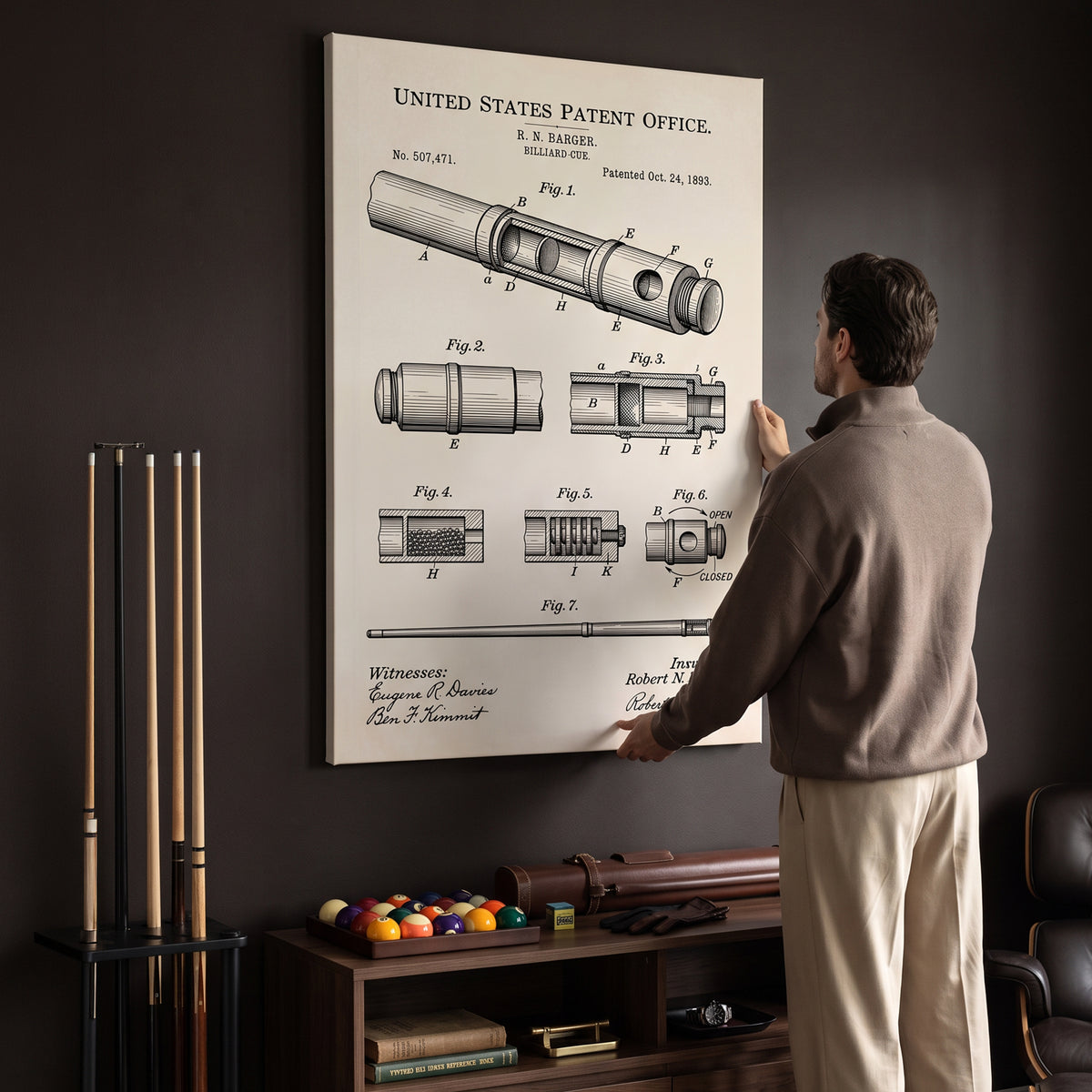 Pool Cue Patent
