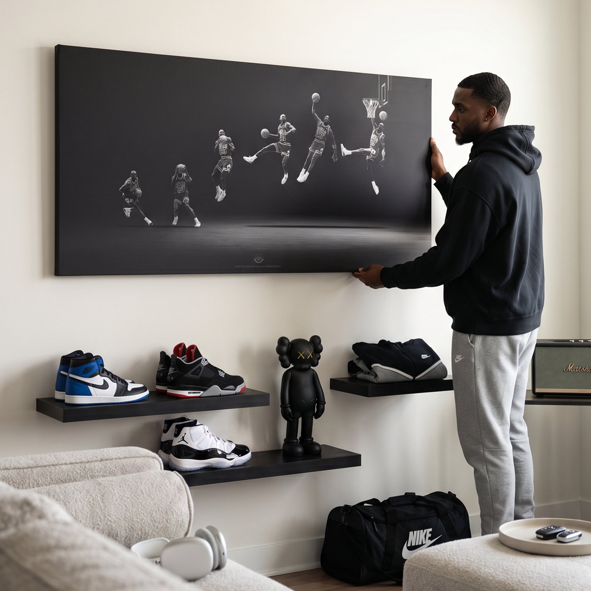 Michael Jordan - Motion - Officially Licensed Canvas Art by IKONICK