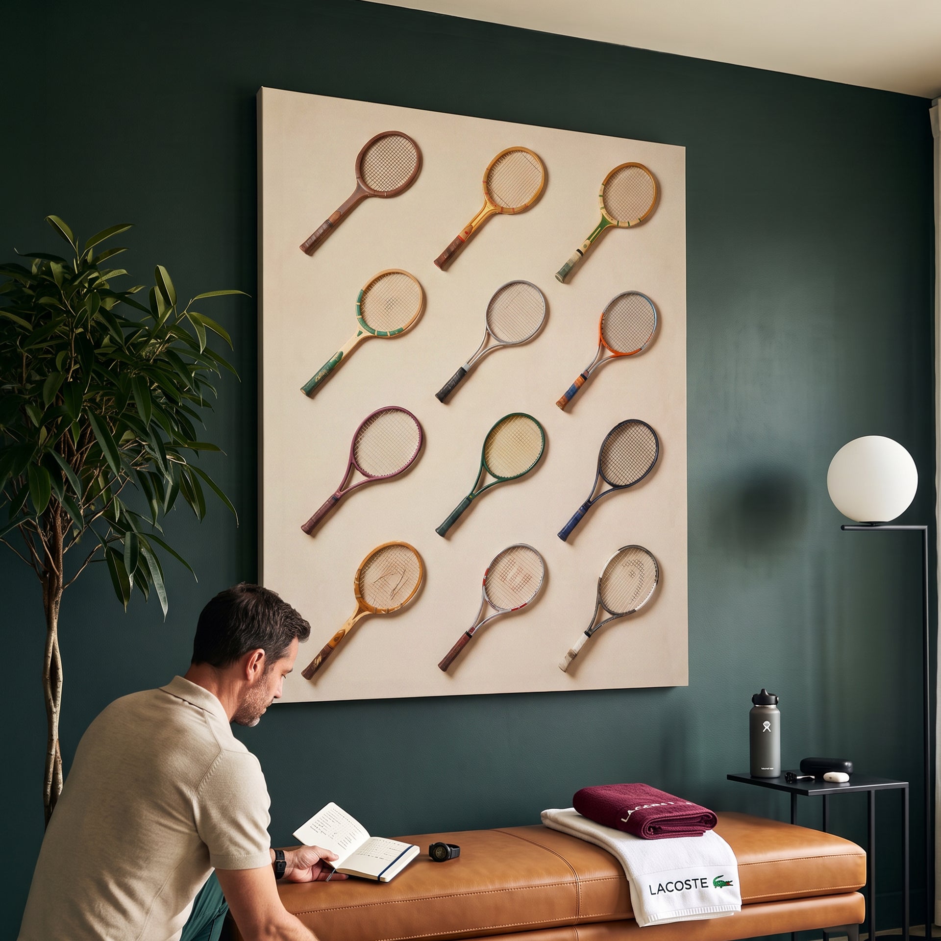 Tennis Racket Wall