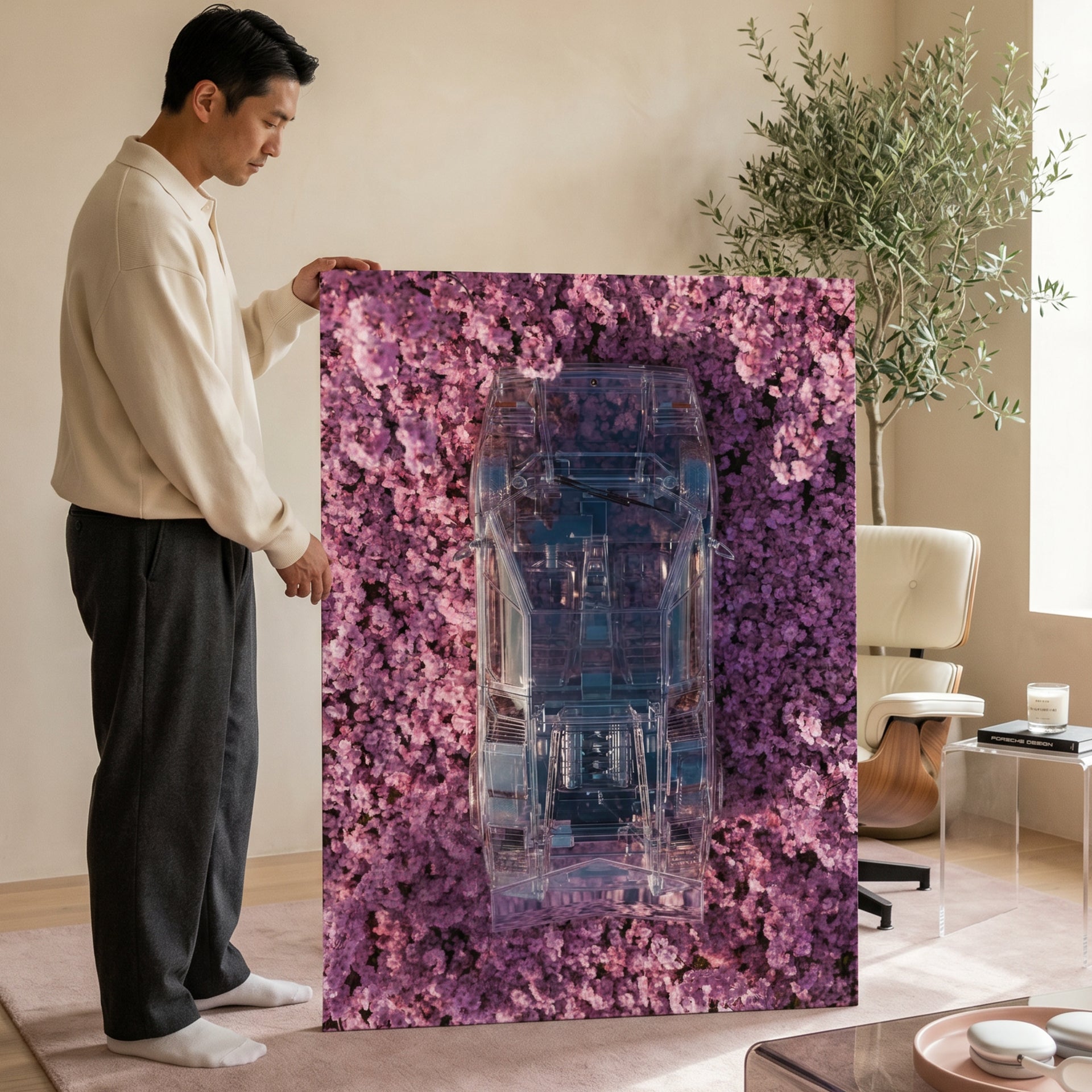 Countach Blossoms Glass