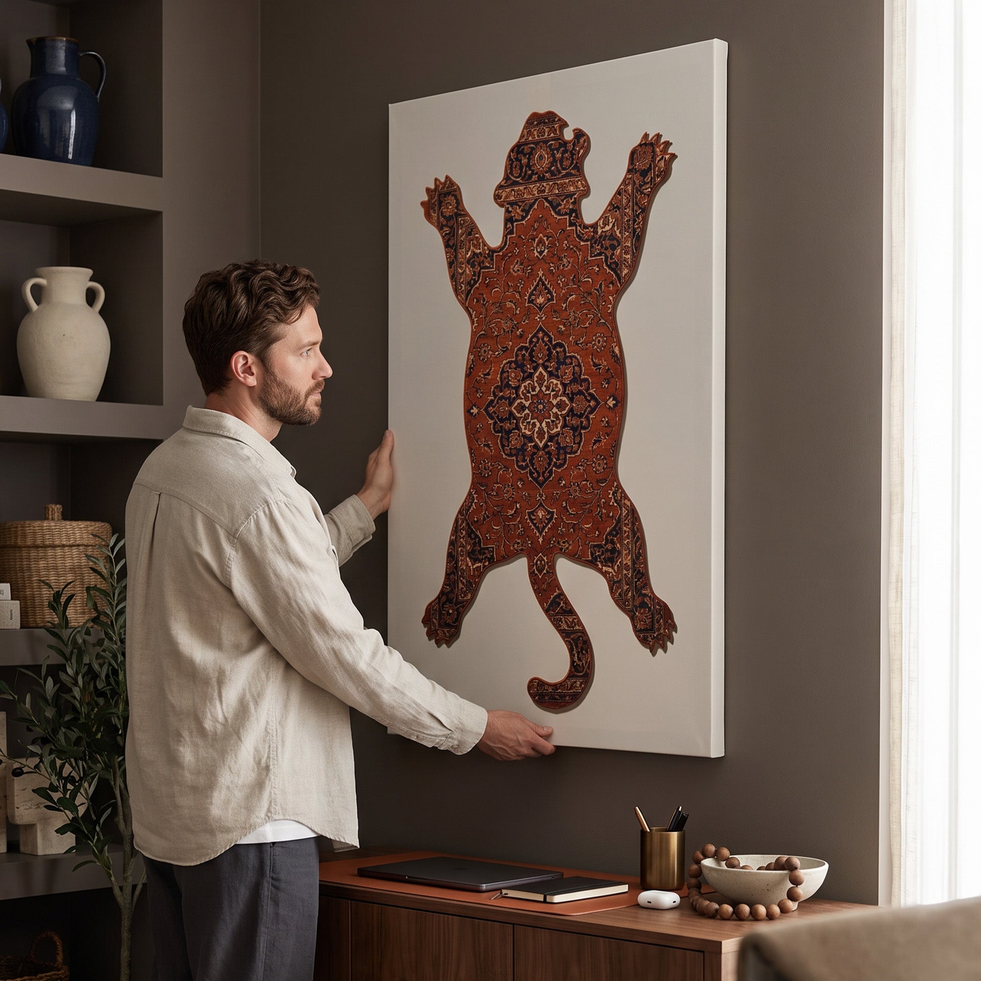 Tiger Rug Muted Orange