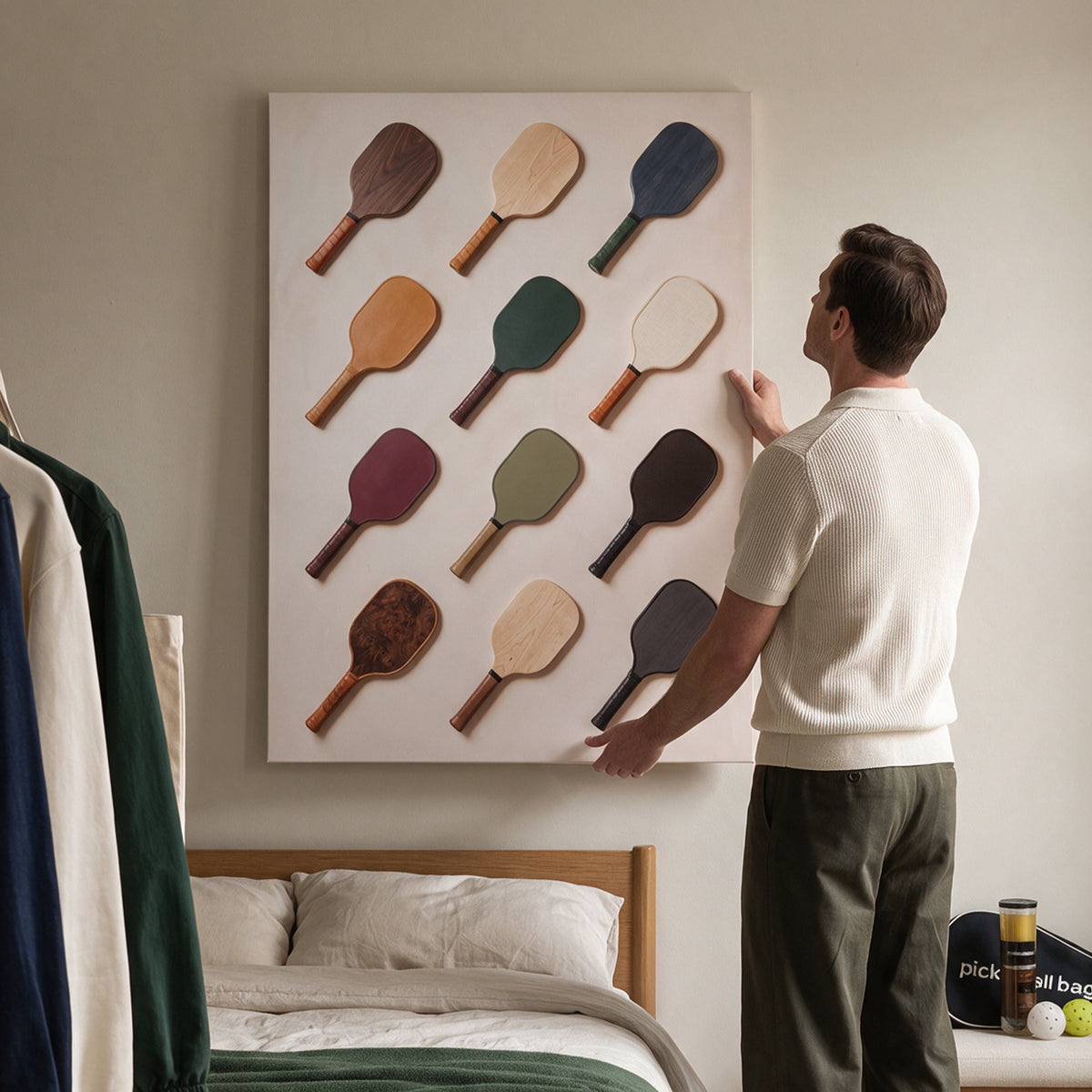 Pickleball Paddle Wall