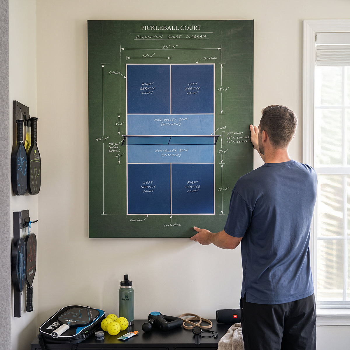 Pickleball Court Diagram