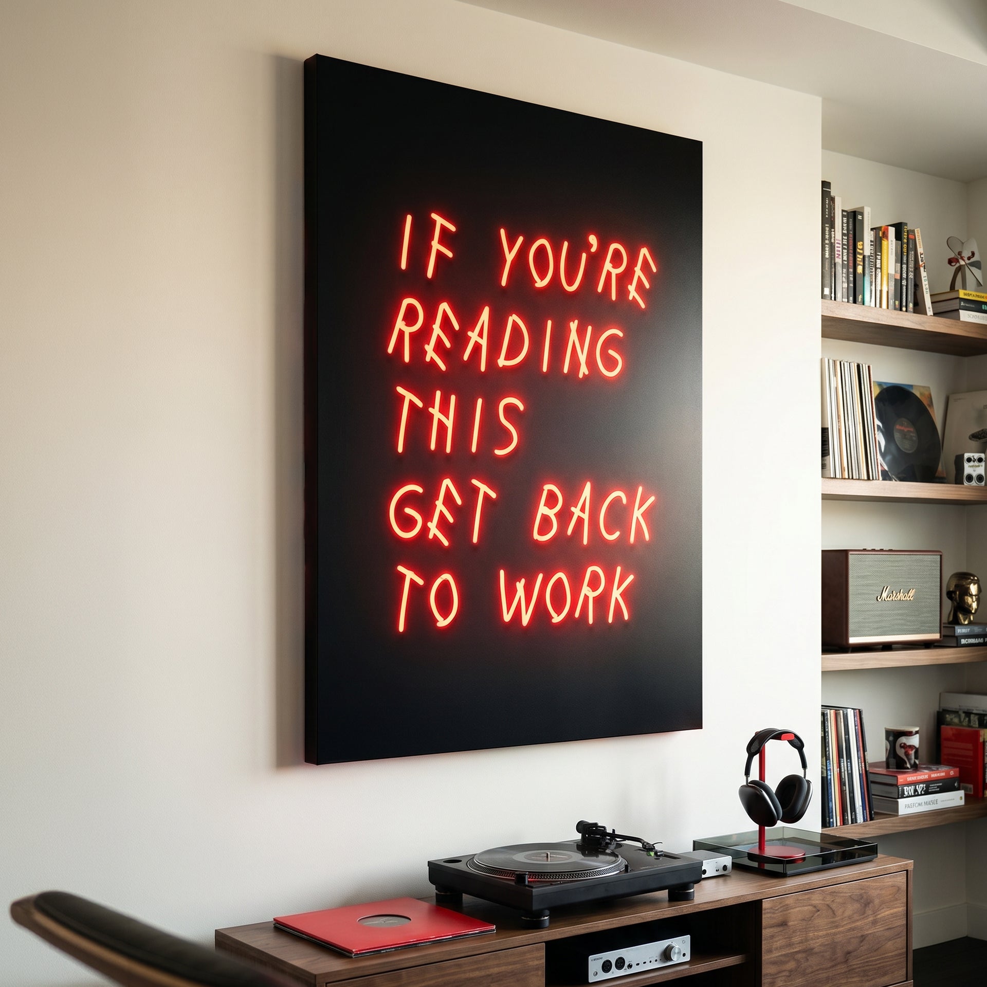 Get Back to Work - Neon Red