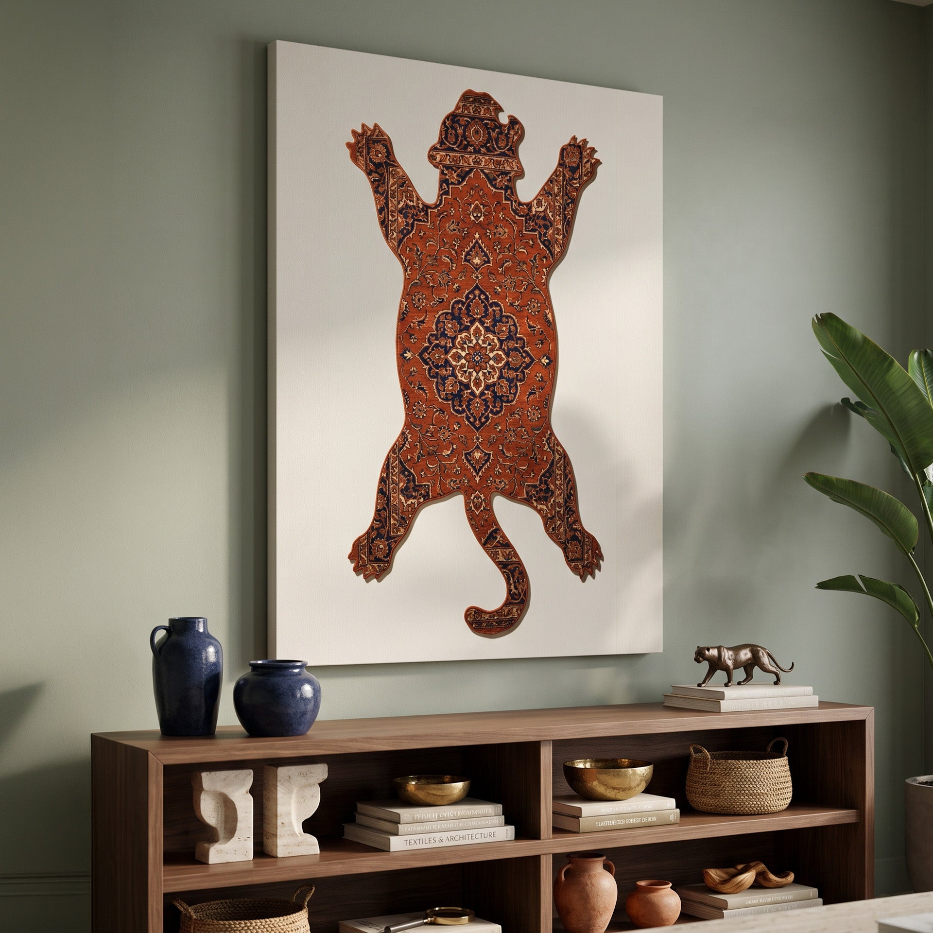 Tiger Rug Muted Orange