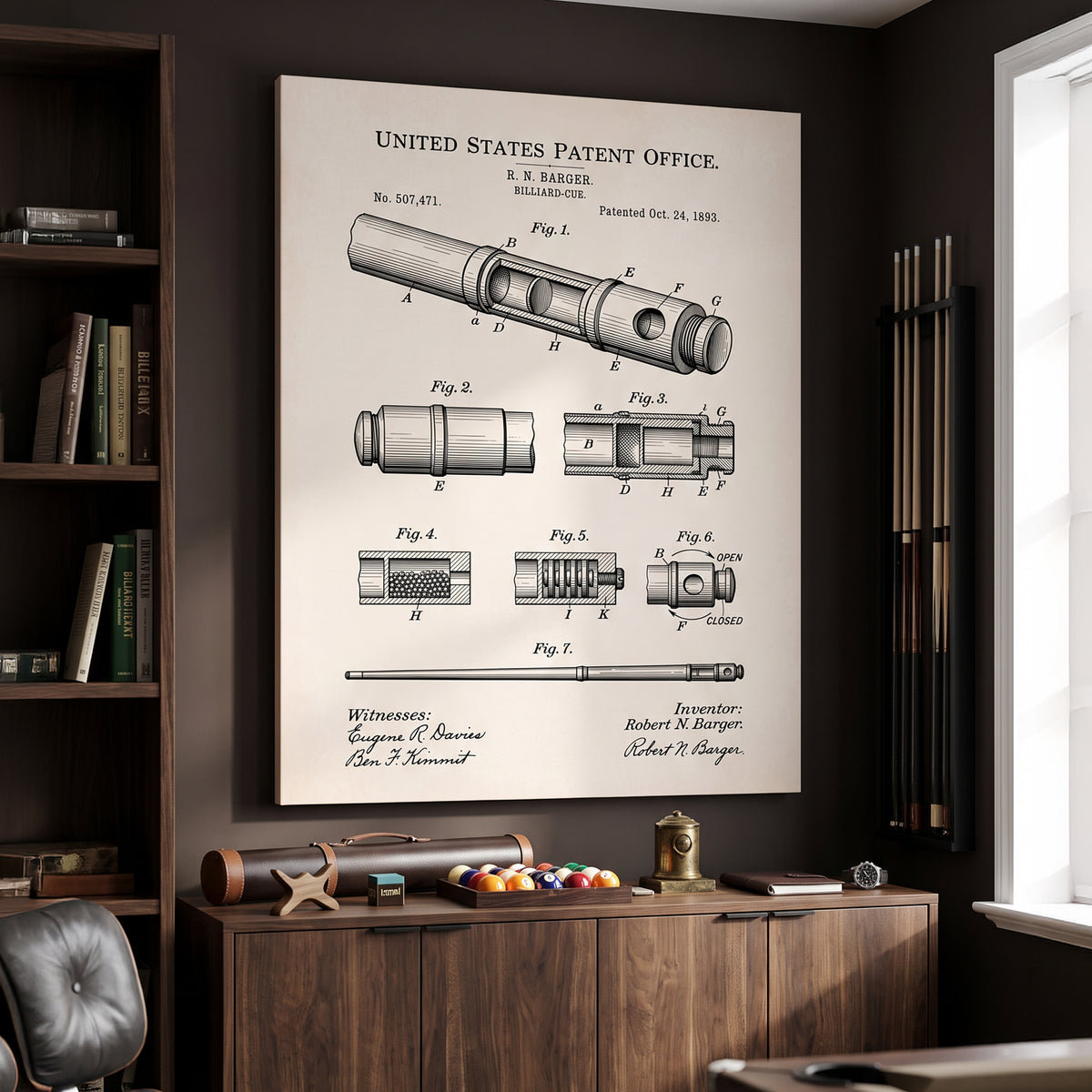 Pool Cue Patent
