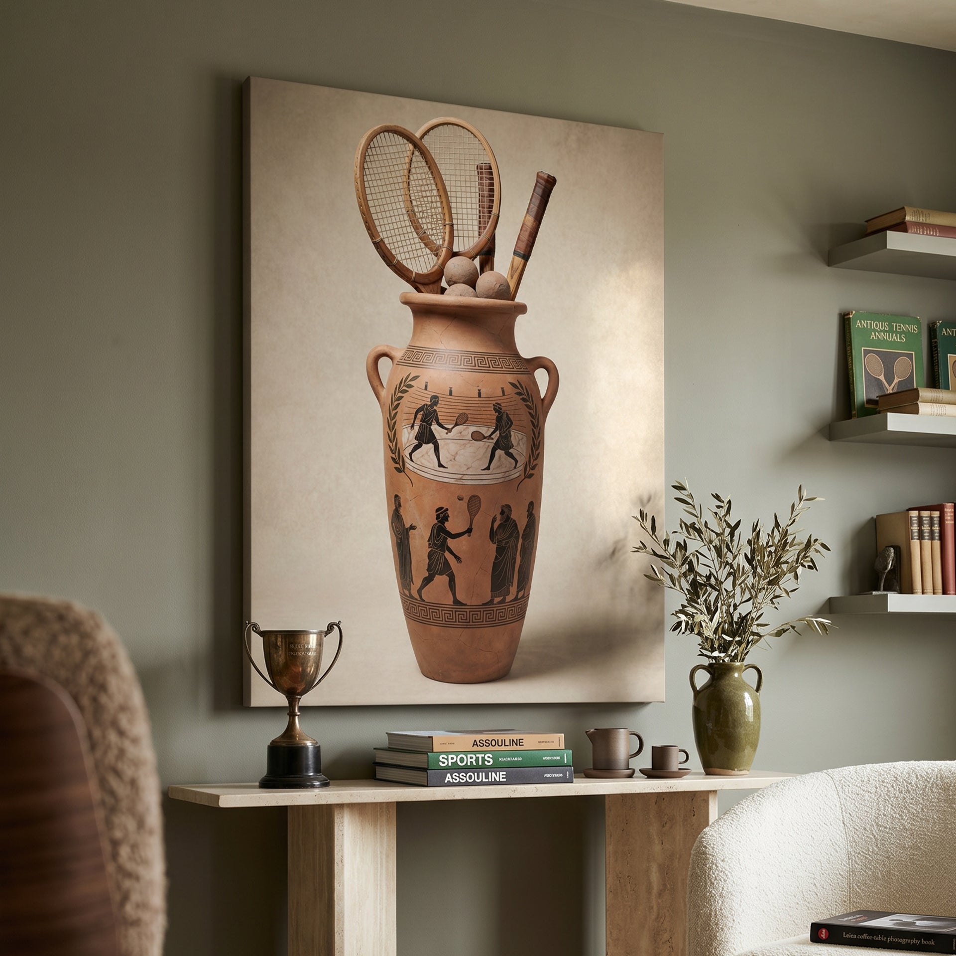 Greek Tennis Vase