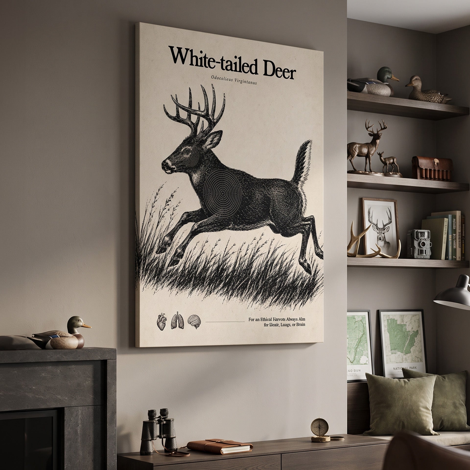 White Tailed Deer Target Sheet - Run