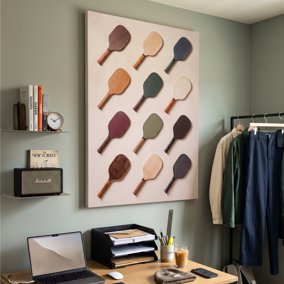 Pickleball Paddle Wall