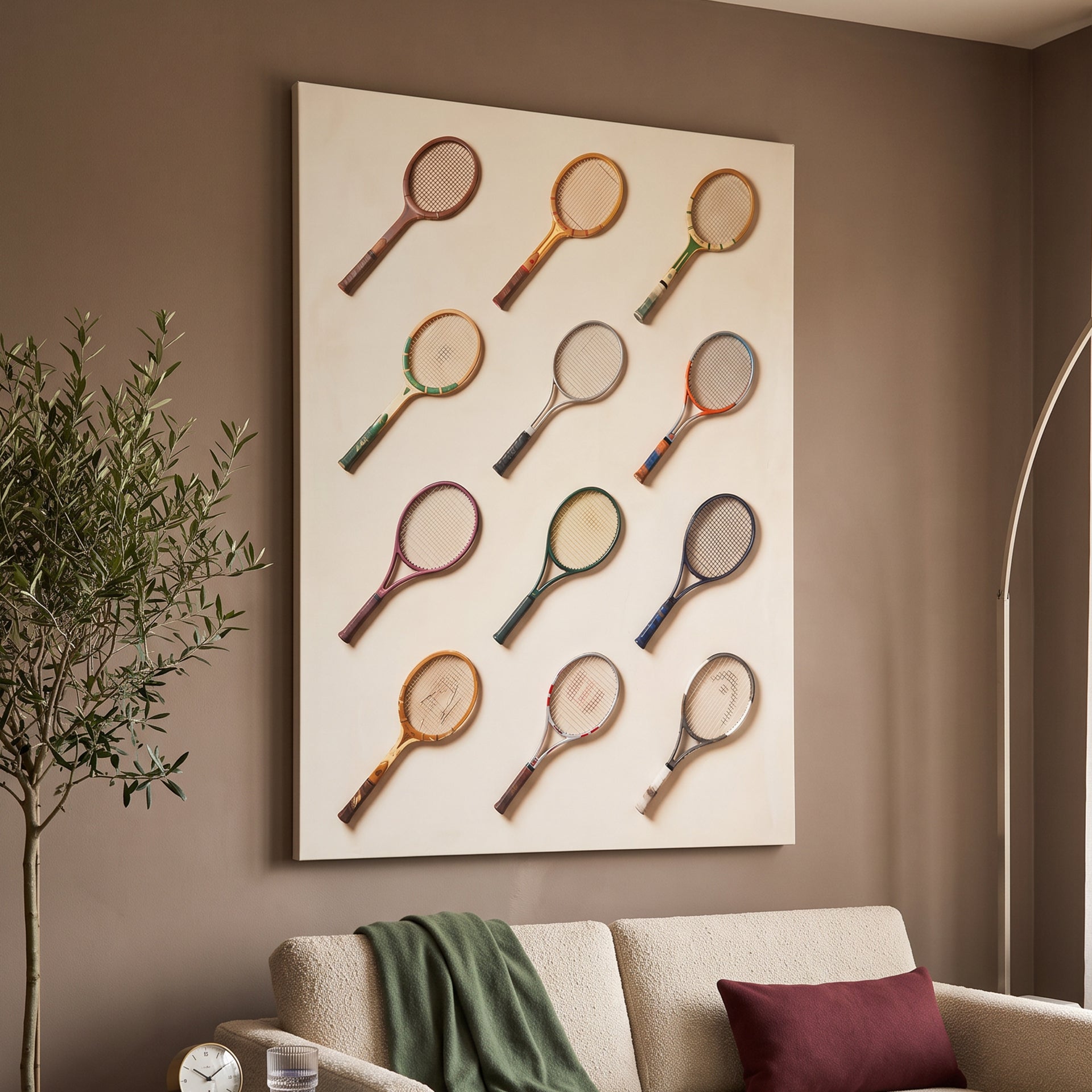 Tennis Racket Wall
