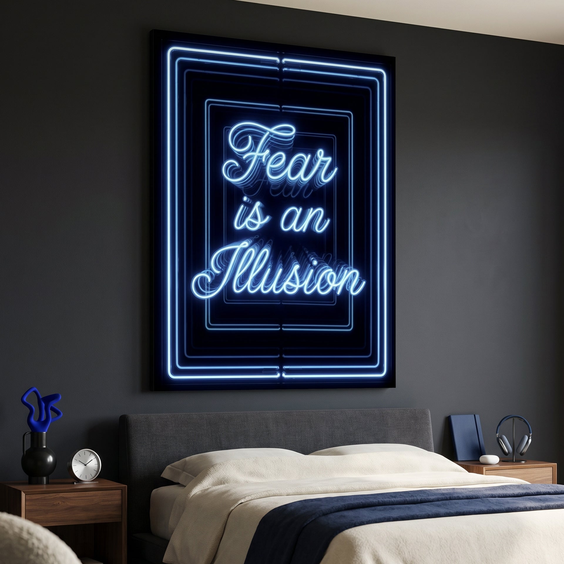 Fear Is An Illusion - Neon Blue