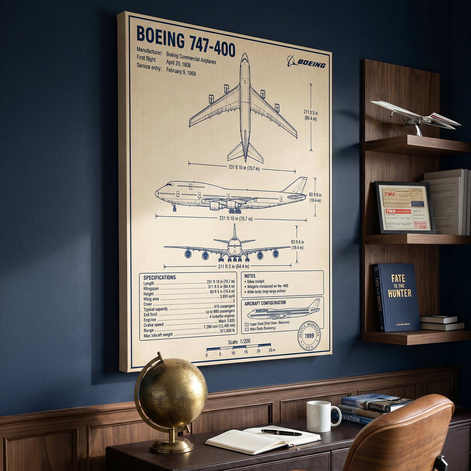 Boeing 747 Blueprint