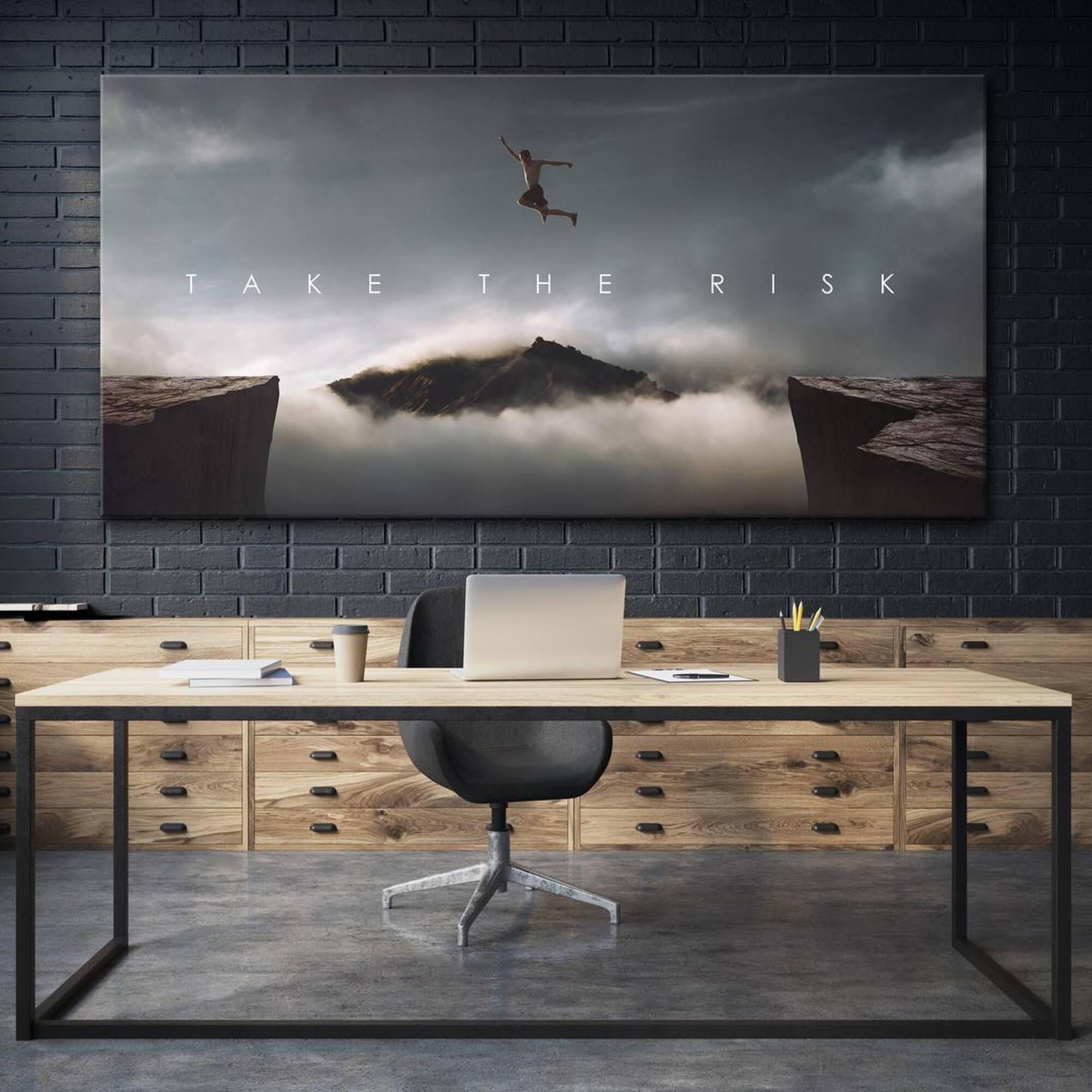 Office Inspirational Wall Art - Take the Risk | Official IKONICK Art