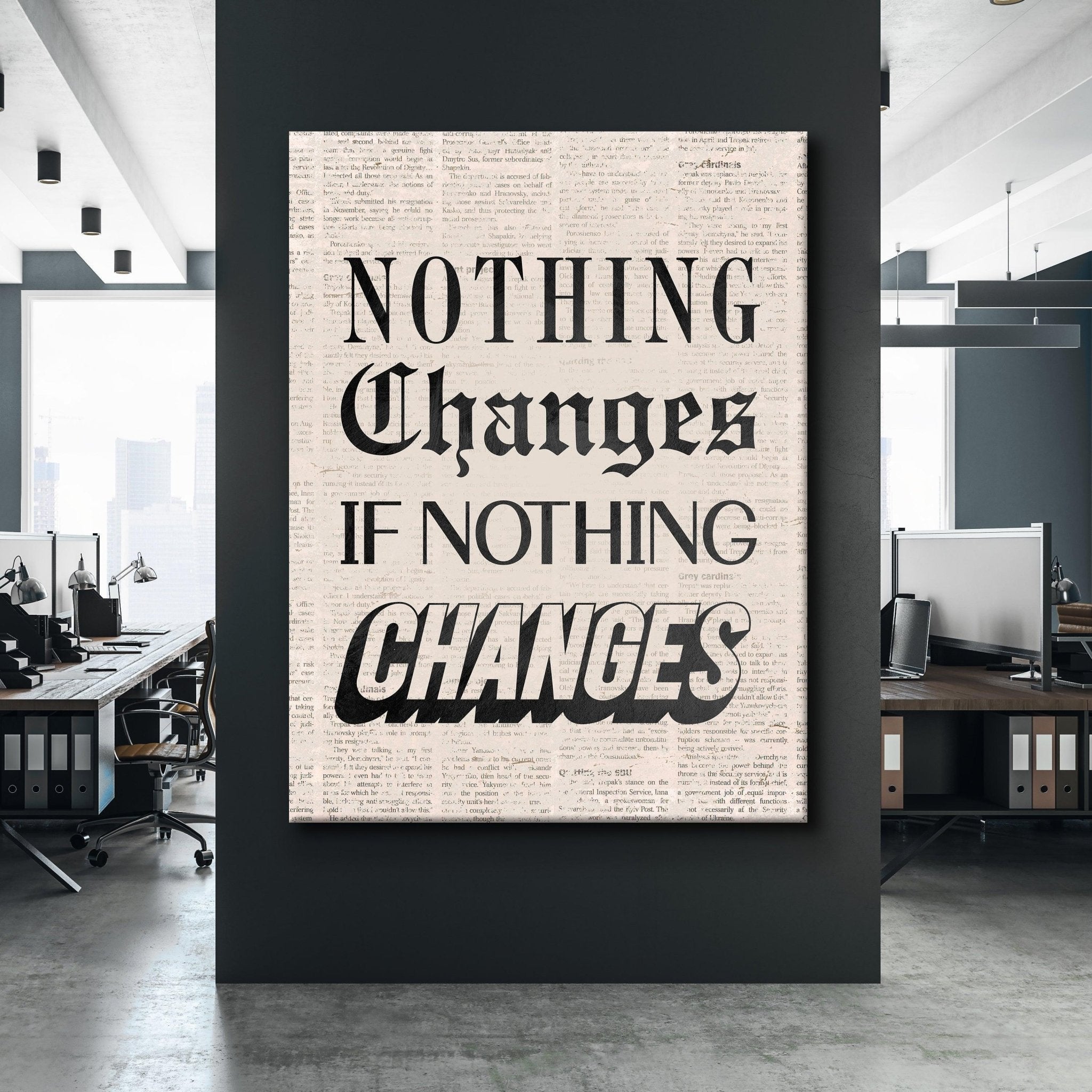 Nothing Changes Newspaper - IKONICK - Brian Mazza