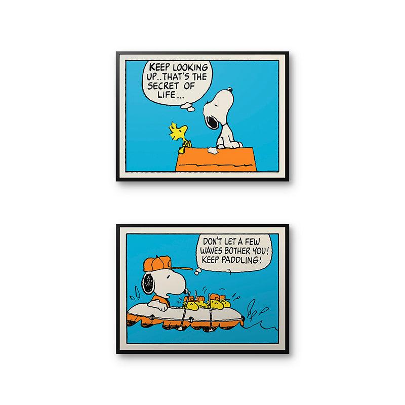 Peanuts Perseverance Set (40x30 w/ black frame)