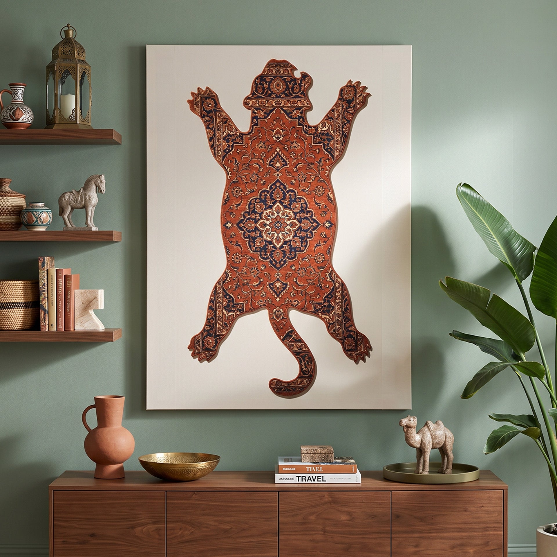 Tiger Rug Muted Orange