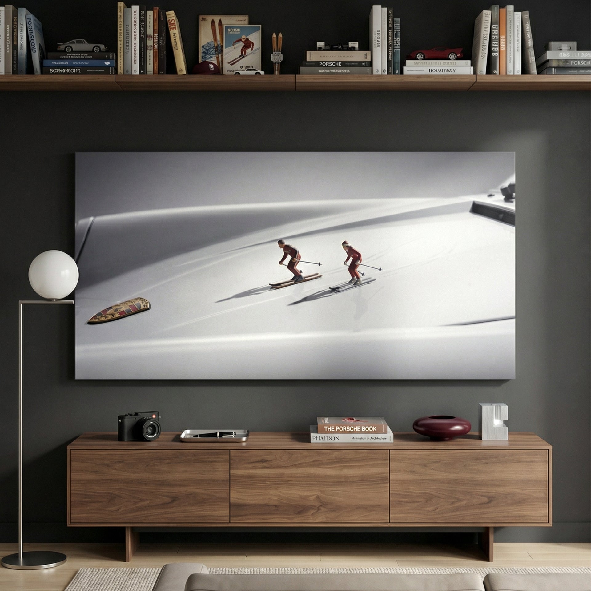 Tandem Skiing