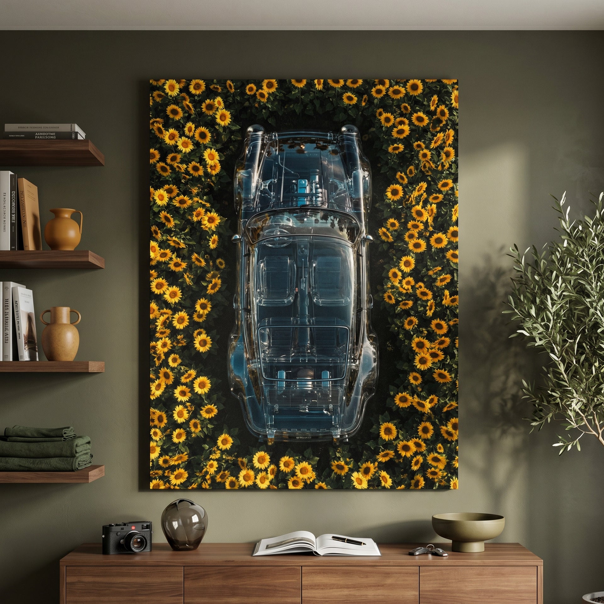 Porsche Sunflower Glass