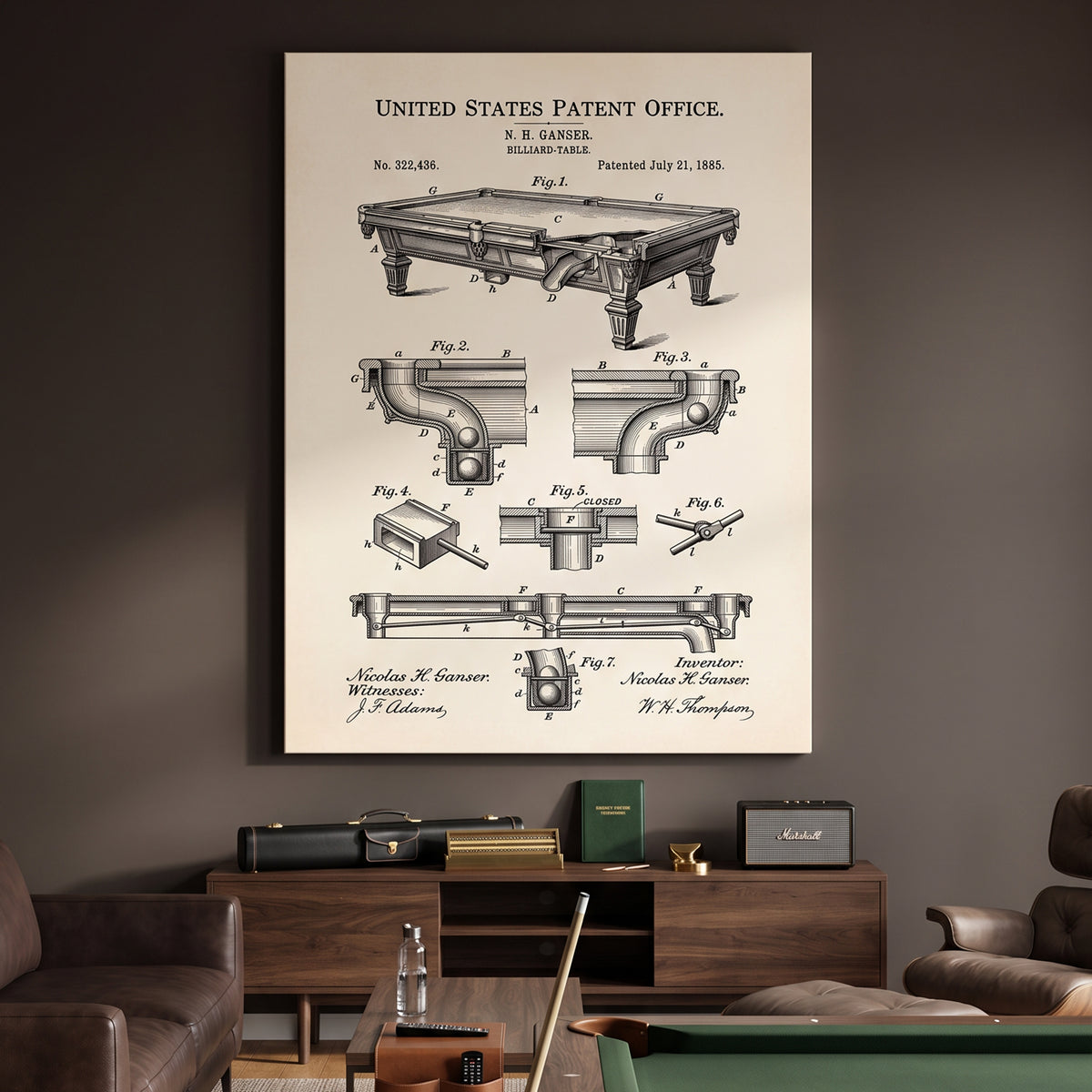 Billiard Table Patent
