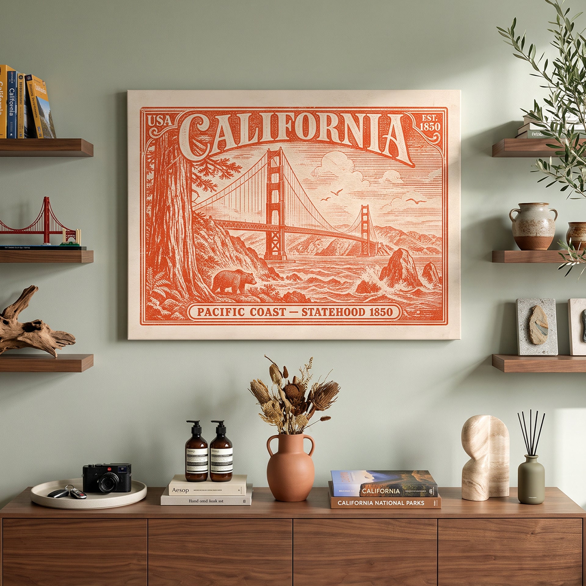 California Postage Stamp