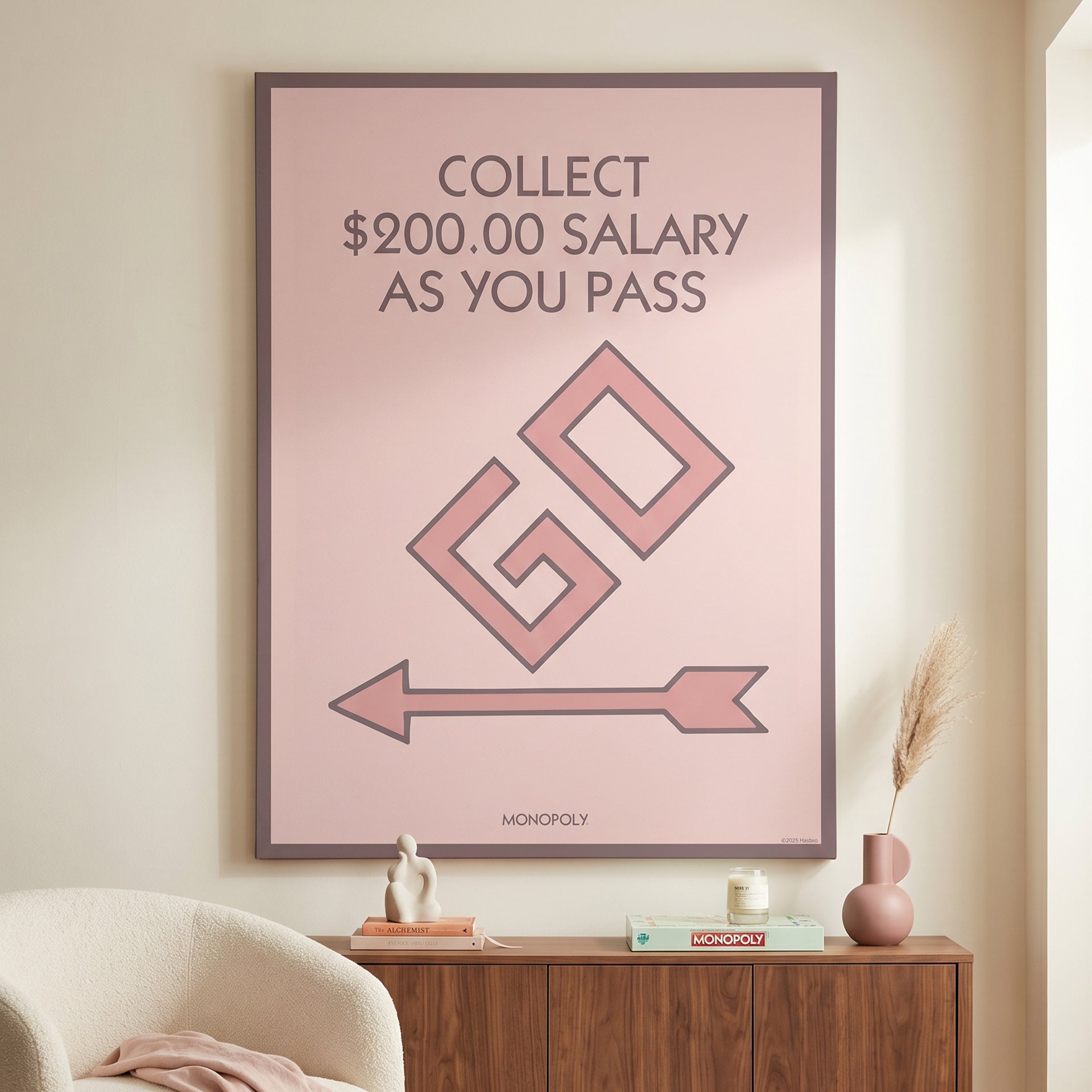 Monopoly - Collect $200 - Pastel