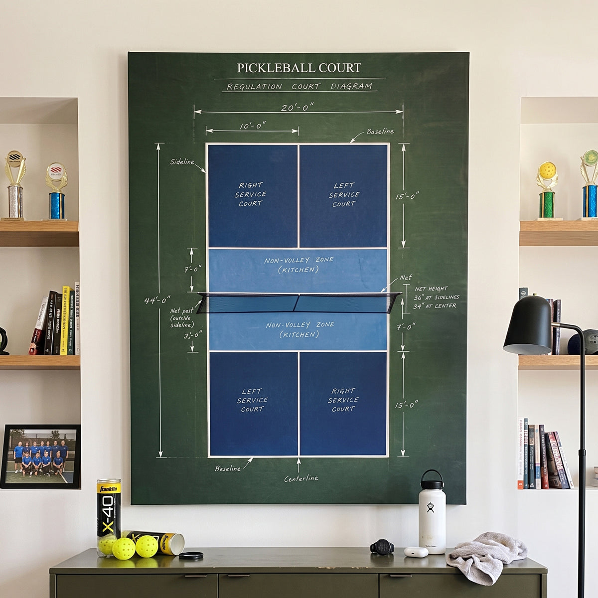 Pickleball Court Diagram