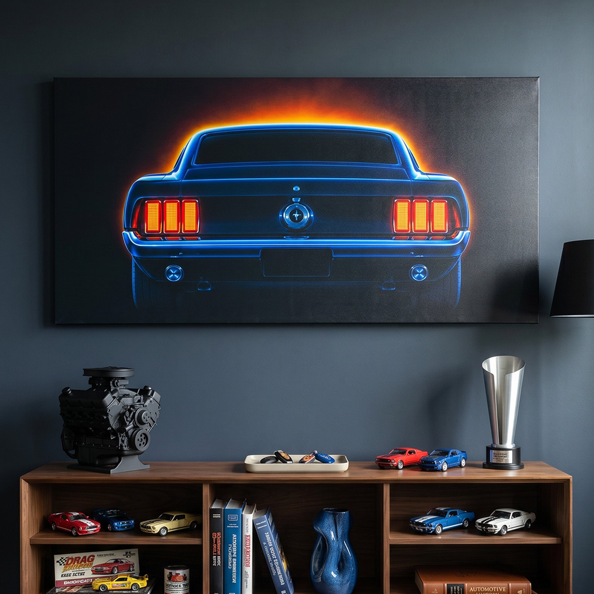 Neon Mustang