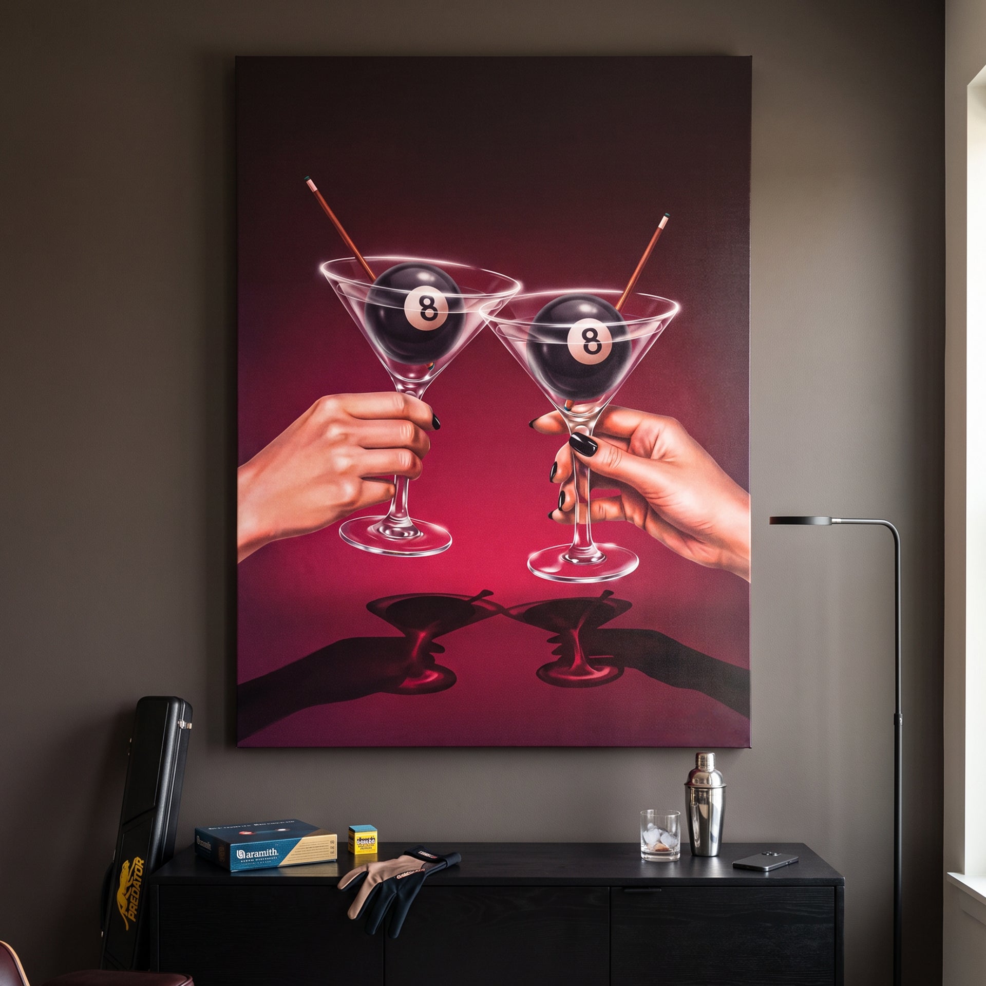 8 Ball Martinis - Official IKONICK Canvas Art