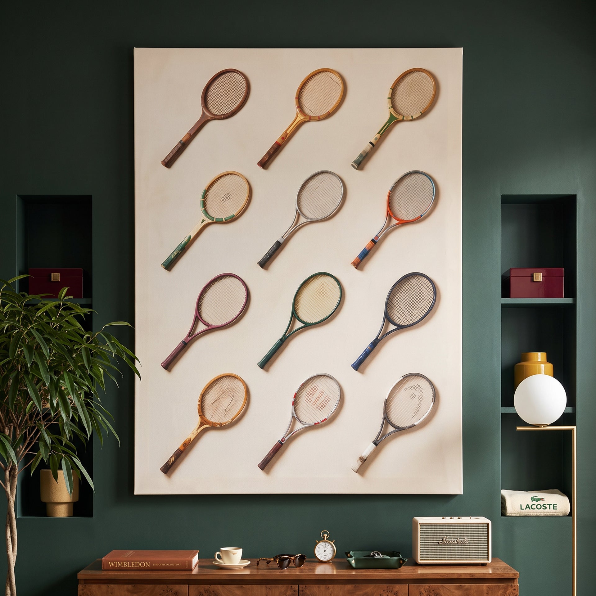 Tennis Racket Wall