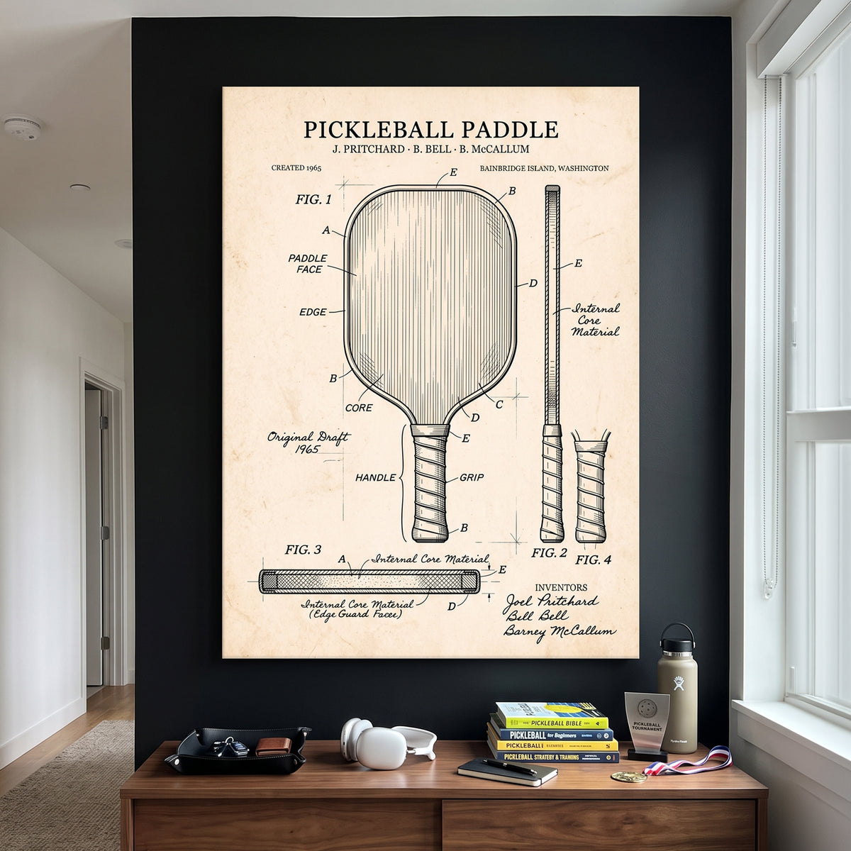 Pickleball Paddle Diagram