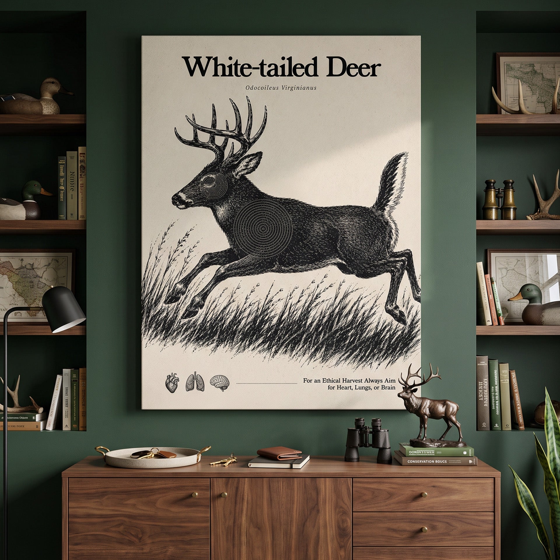 White Tailed Deer Target Sheet - Run