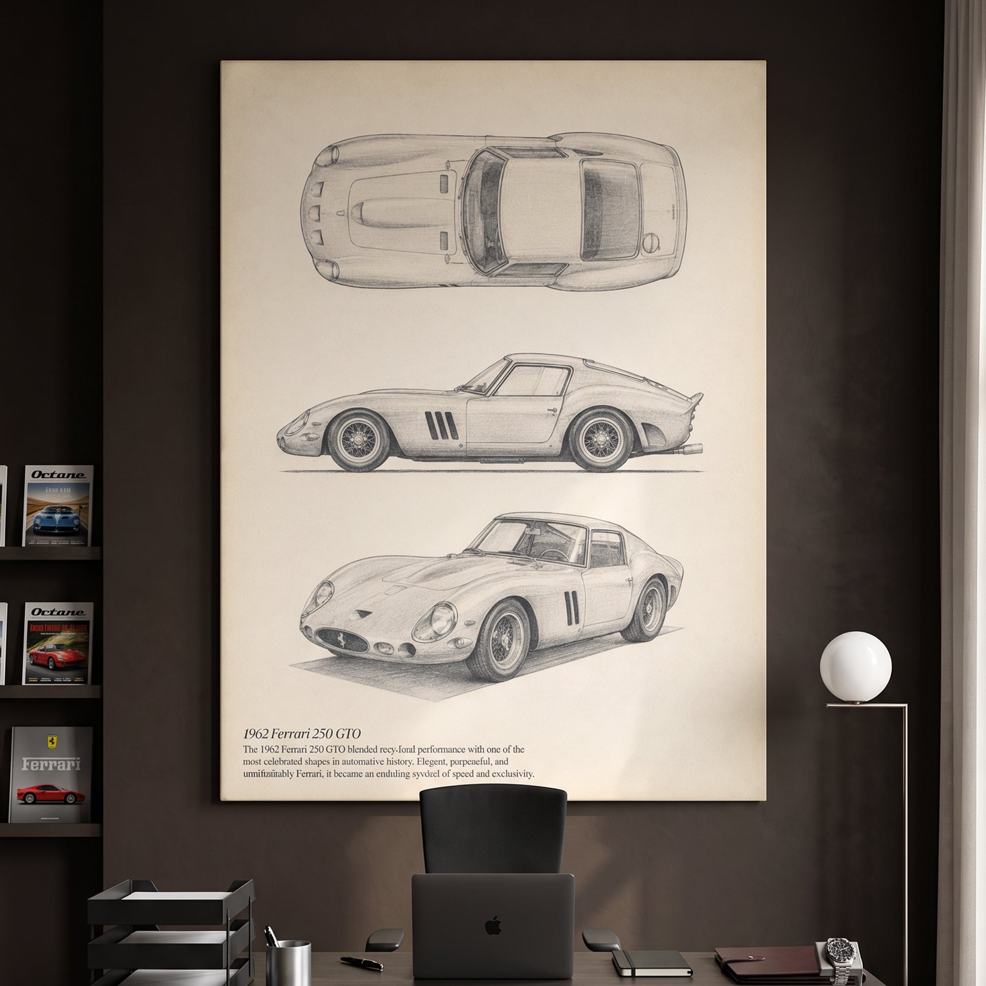 250 GTO Sketch