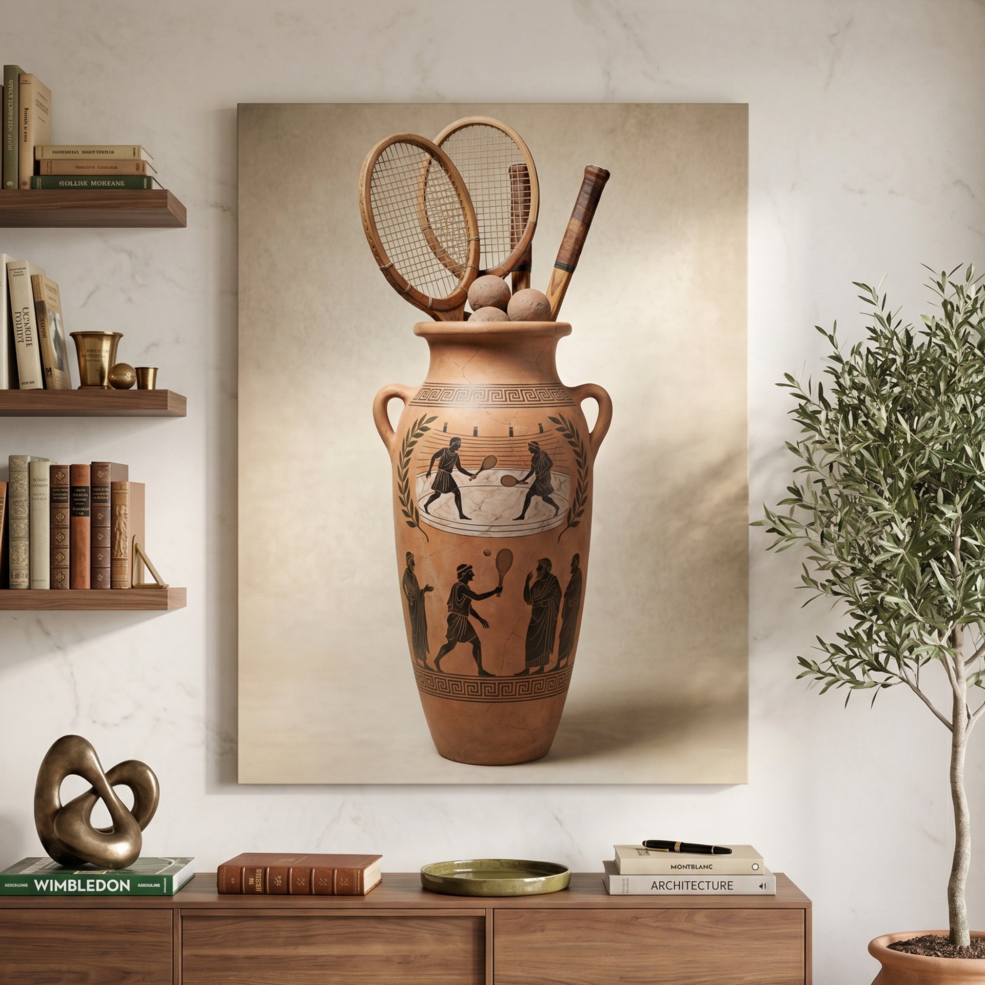 Greek Tennis Vase