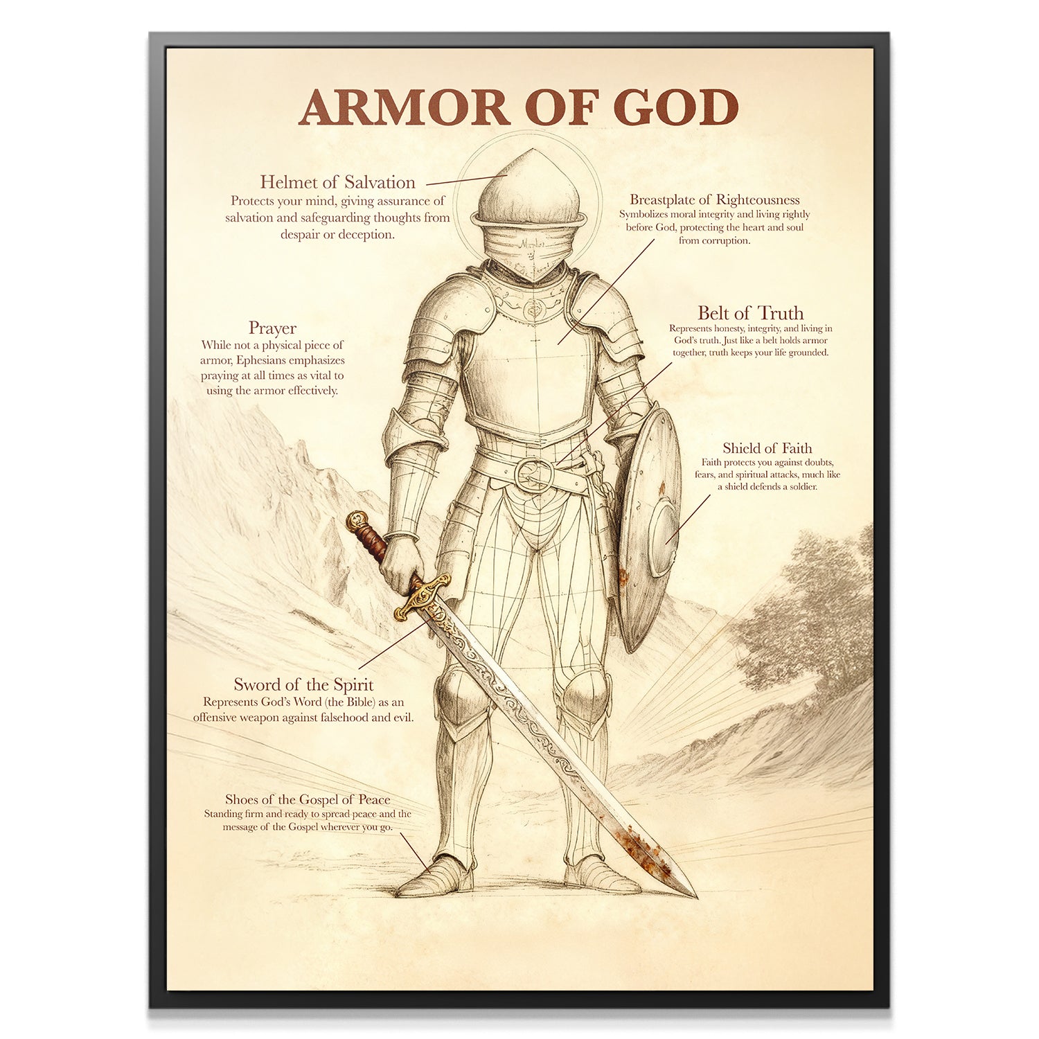 Armor Of God Schematics - IKONICK - BIBLE