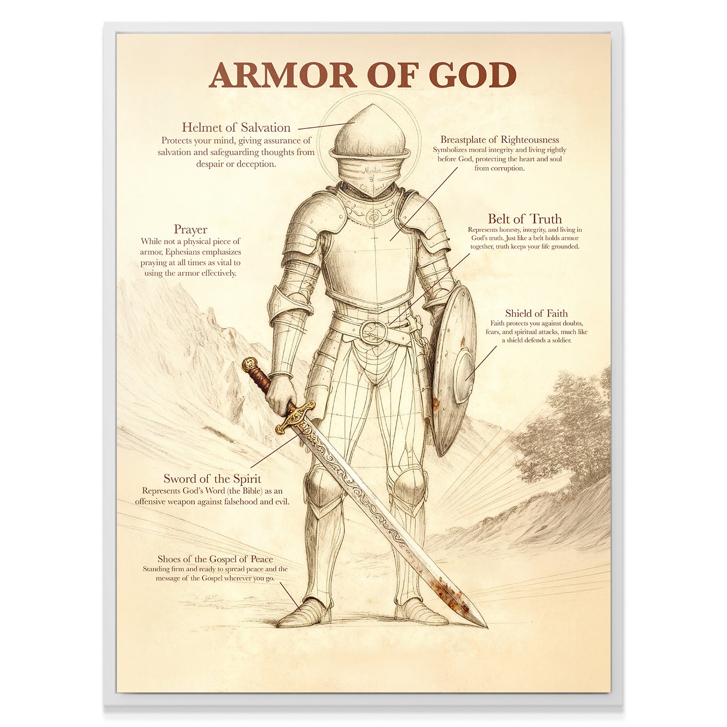 Armor Of God Schematics - IKONICK - BIBLE