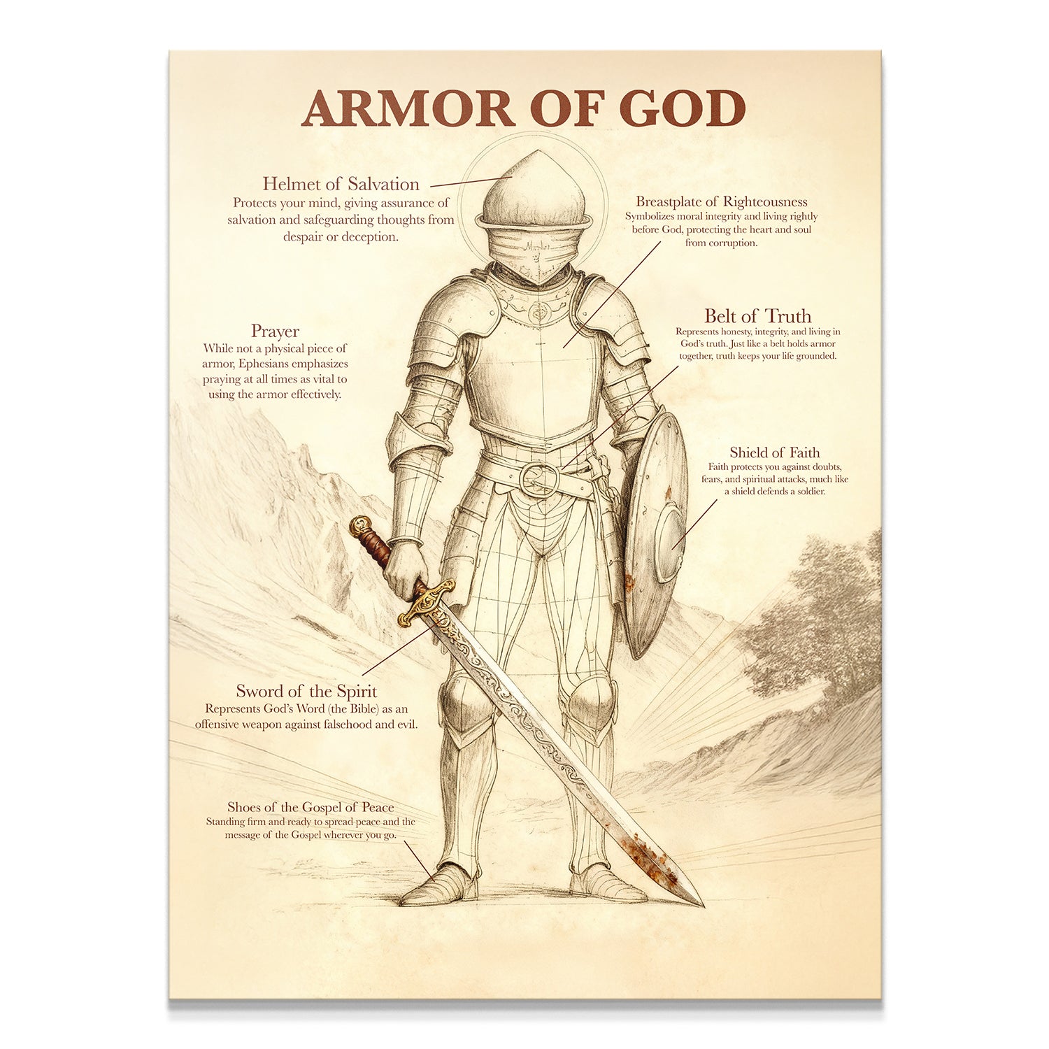 Armor Of God Schematics - IKONICK - BIBLE